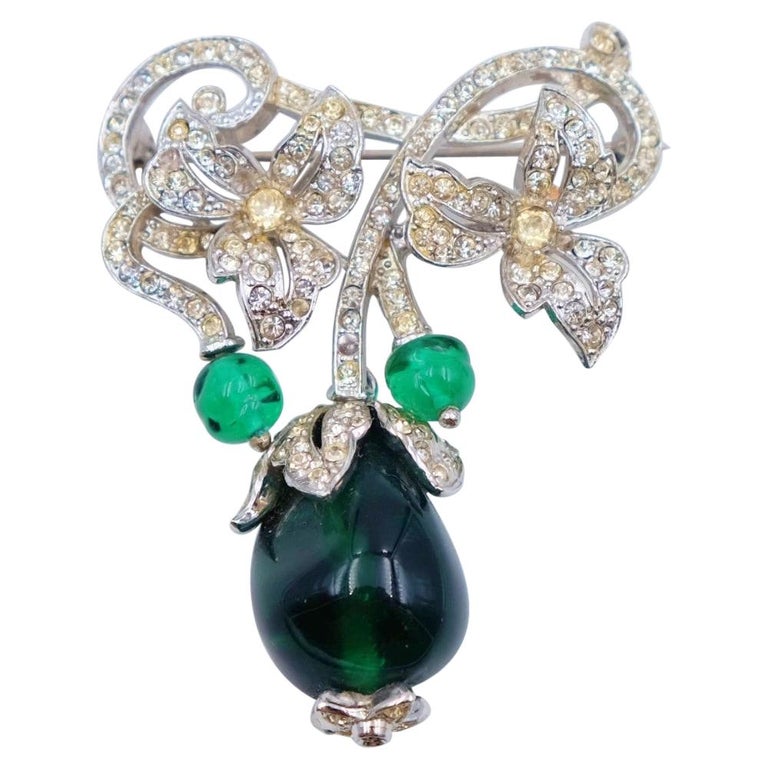 Vintage Collectible Brooch Christian Dior by Kramer 1950s at  display picture 1