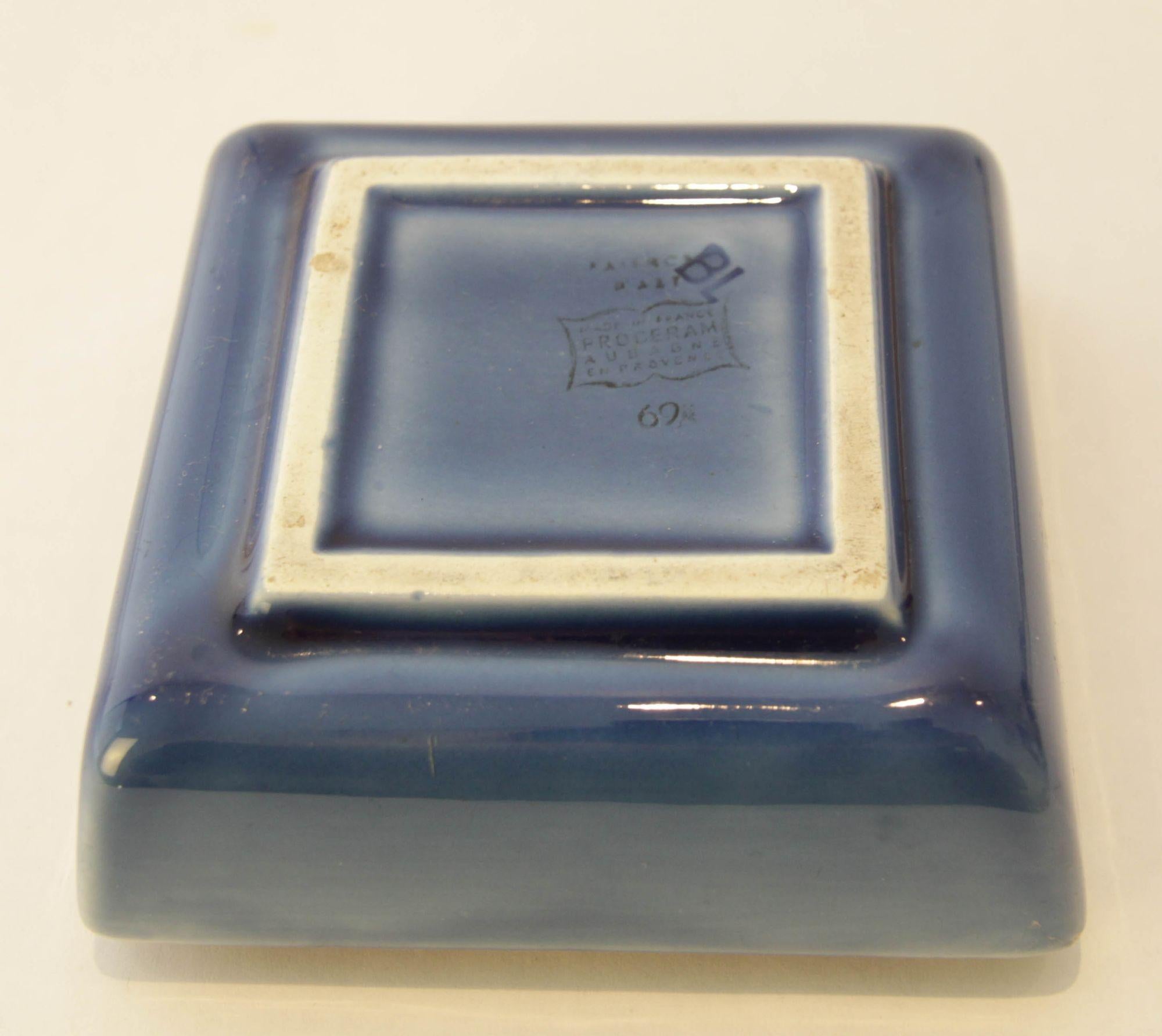 Posacenere vintage da collezione in ceramica con i punti di riferimento degli hotel francesi 3
