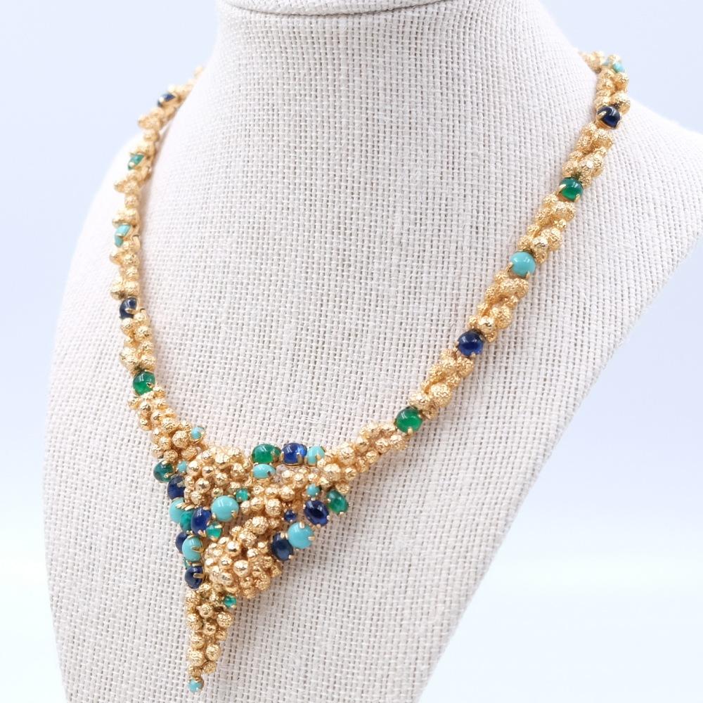 Year: 1967
Hallmark: Chr.Dior 1967 Germany
Condition: perfect
Dimensions: L 16 Inch
Materials: base metal, faux gemstones