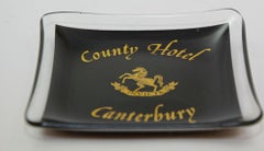 Vintage Collectible Dish County Hotel Canterbury England 1960s