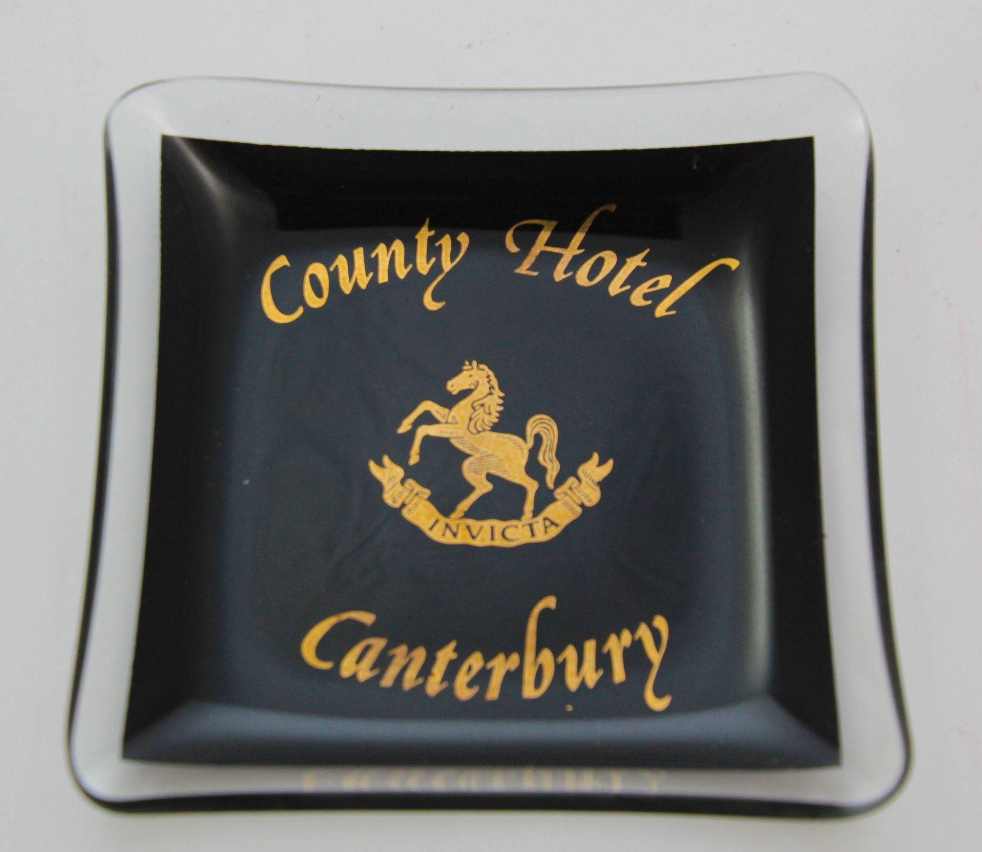 English Vintage Collectible Dish County Hotel Canterbury England 1960s For Sale
