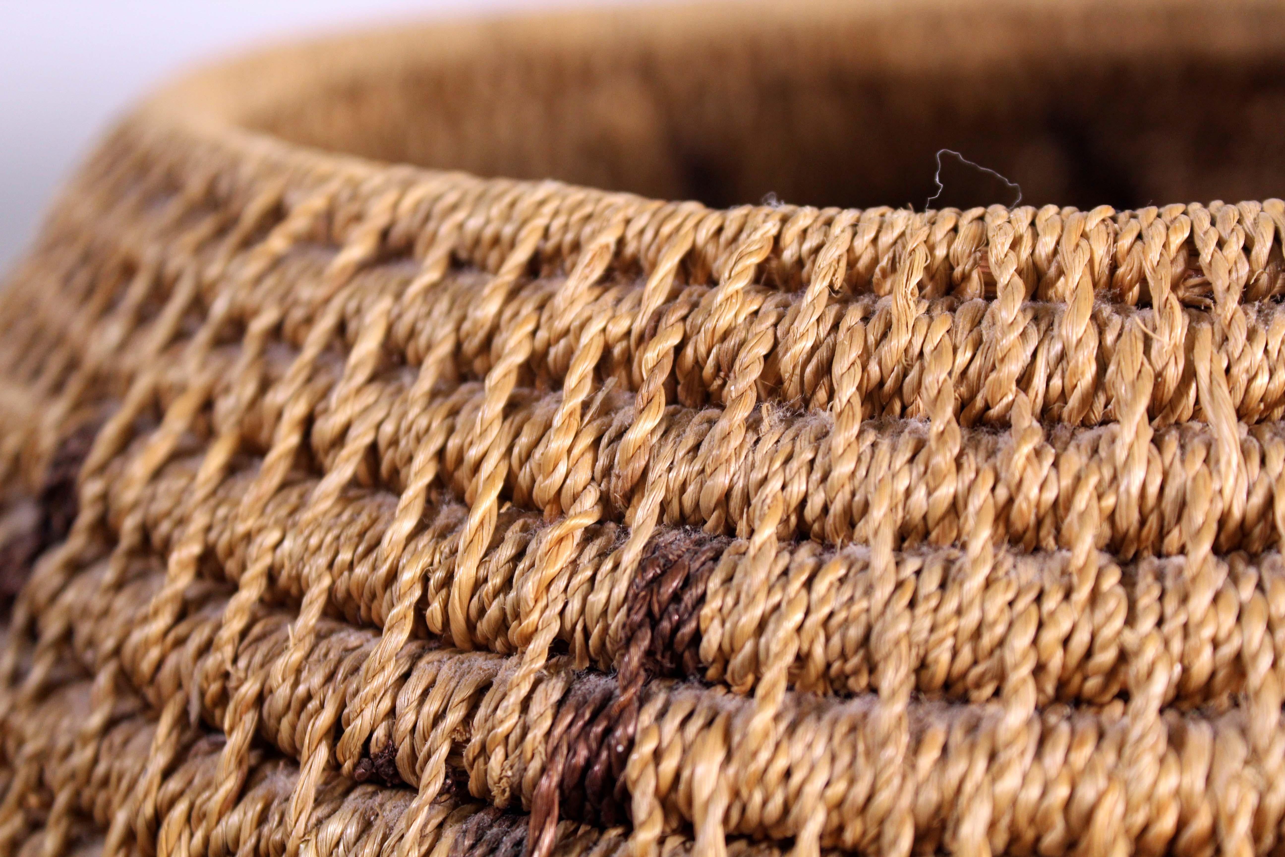 Vintage Collectible Hopi Pueblo Native American Ceremonial Woven Basket Bowl 2