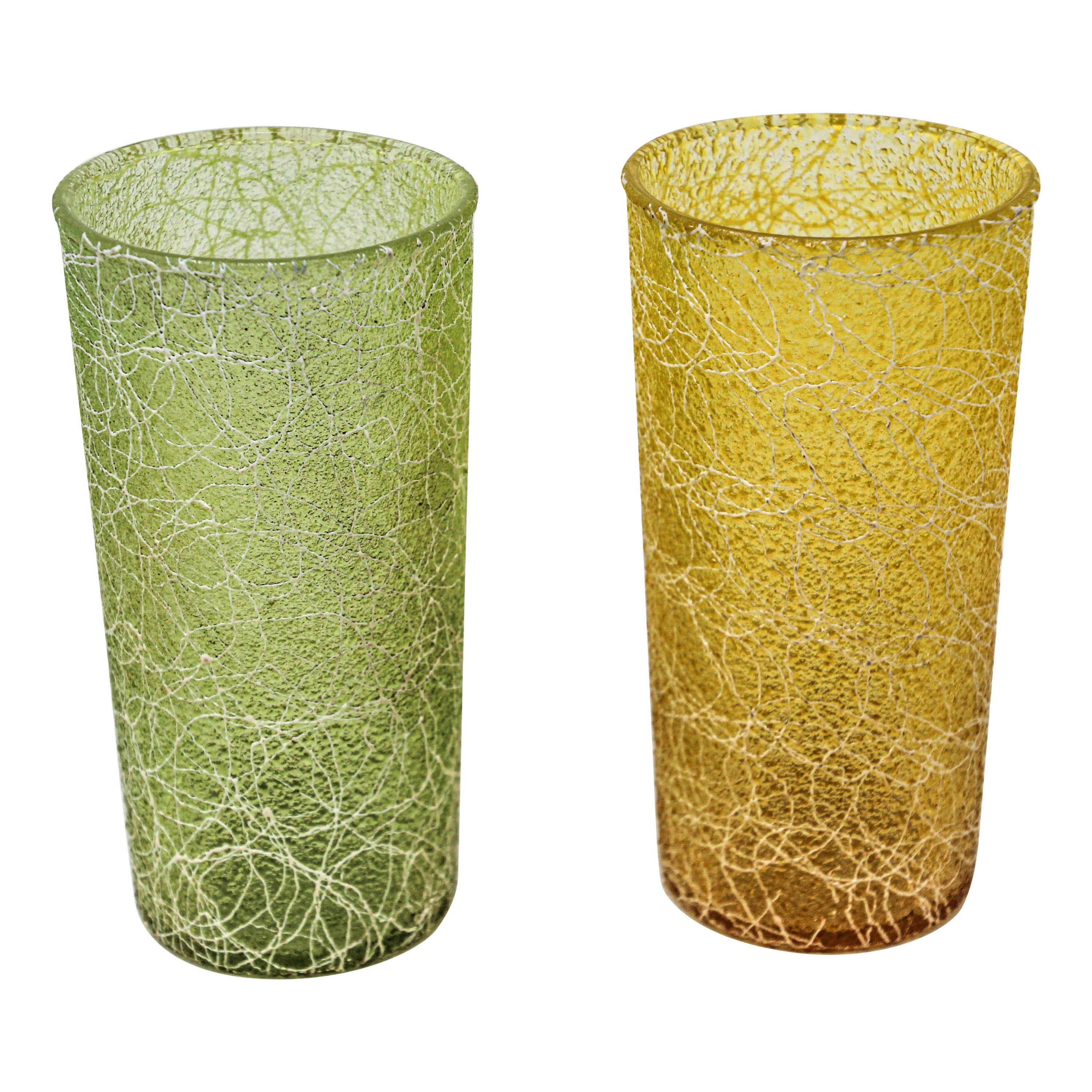 Vintage Collectible Retro Highball Spaghetti String Tumblers For Sale