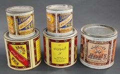 Vintage Collectible Tin Canister Jahan's Darjeeling Tea from India