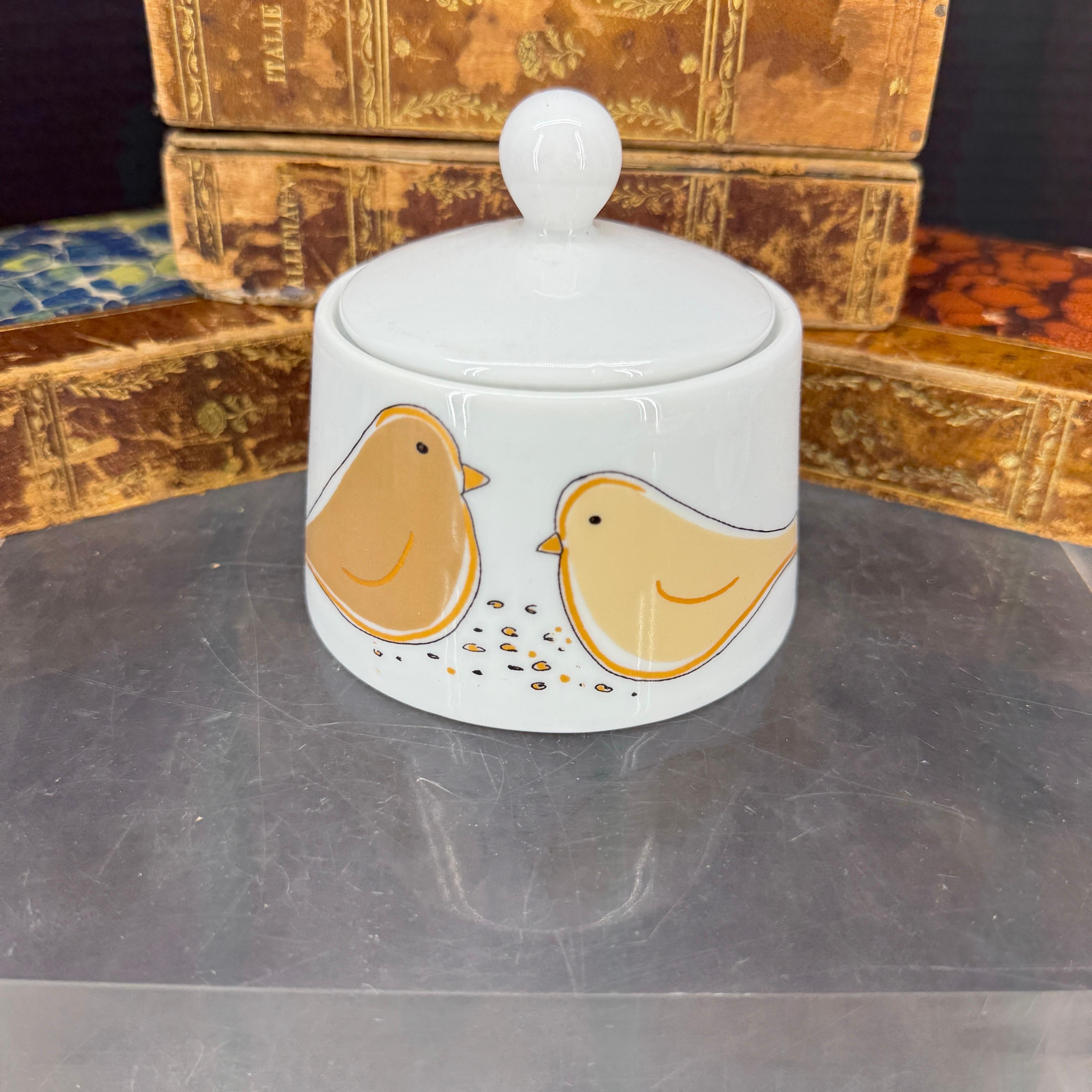 Vintage Collection from Aarikka Bird Porcelain Teapot Mugs For Sale 7