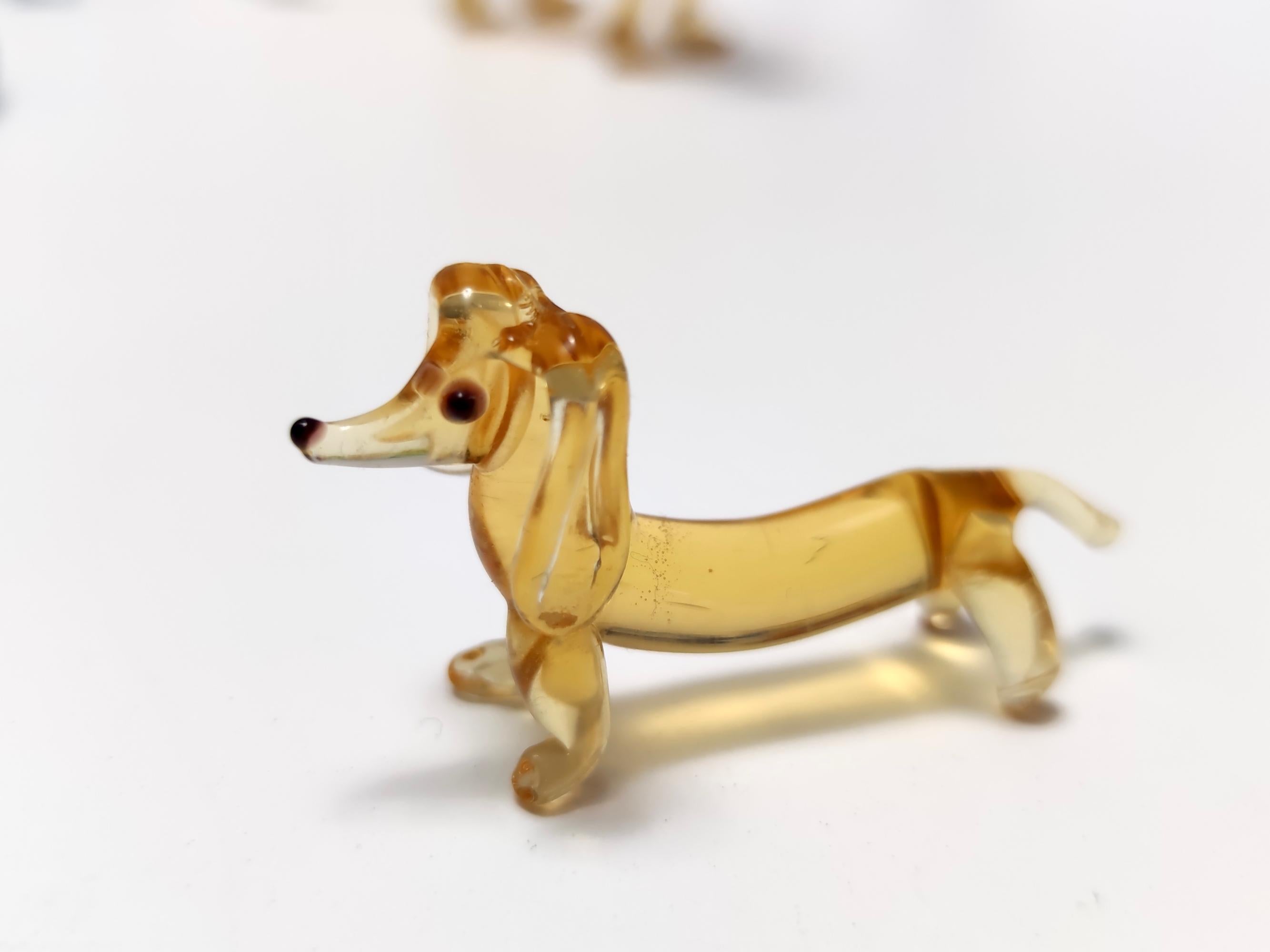 Vintage-Sammlung von 47 Murano-Glas Miniatur-Tieren, Italien im Angebot 8