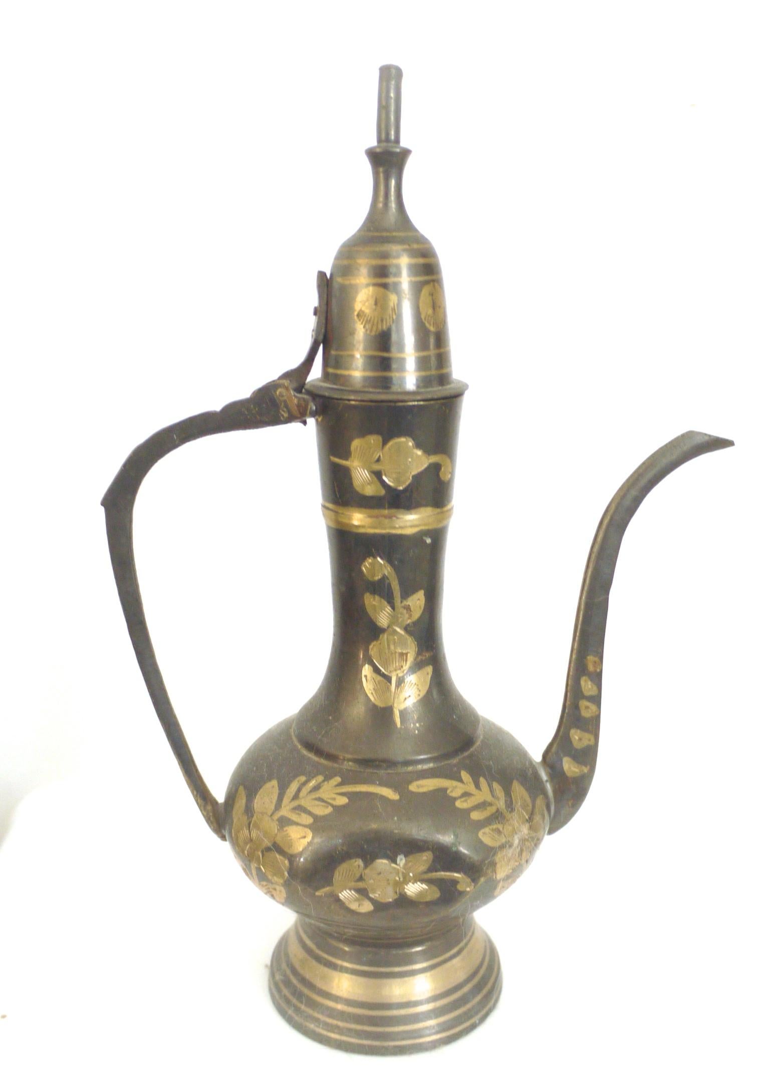 Saudi Arabian Vintage Collection of Decorative from Middle East Dallah Coffee Pots For Sale