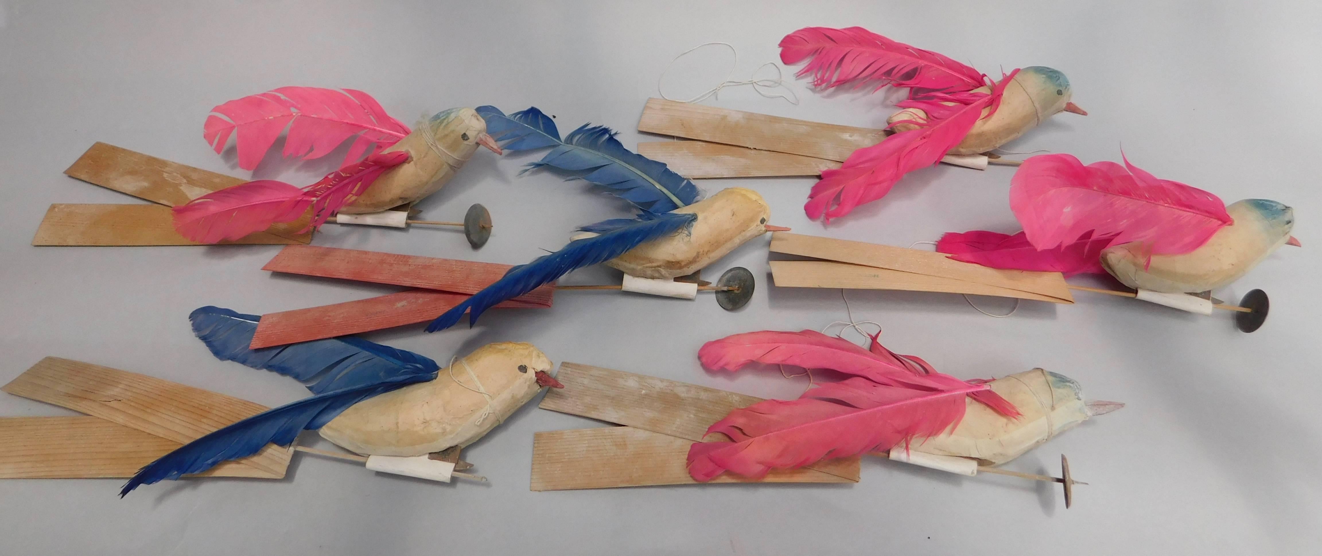 papier mache birds