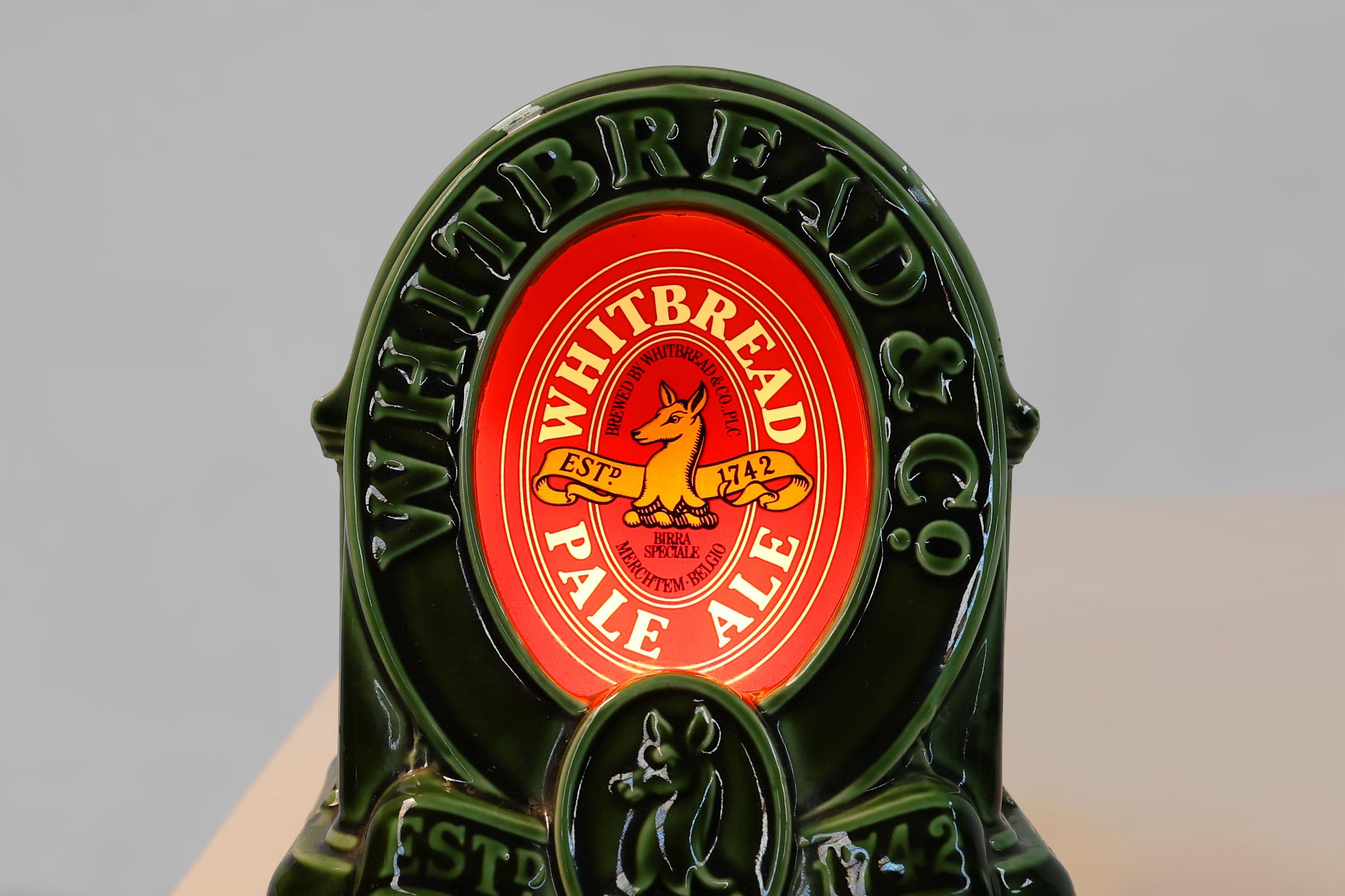 Ceramic Vintage collectors item Whitbread & Co lamp from the 1950s, UK For Sale