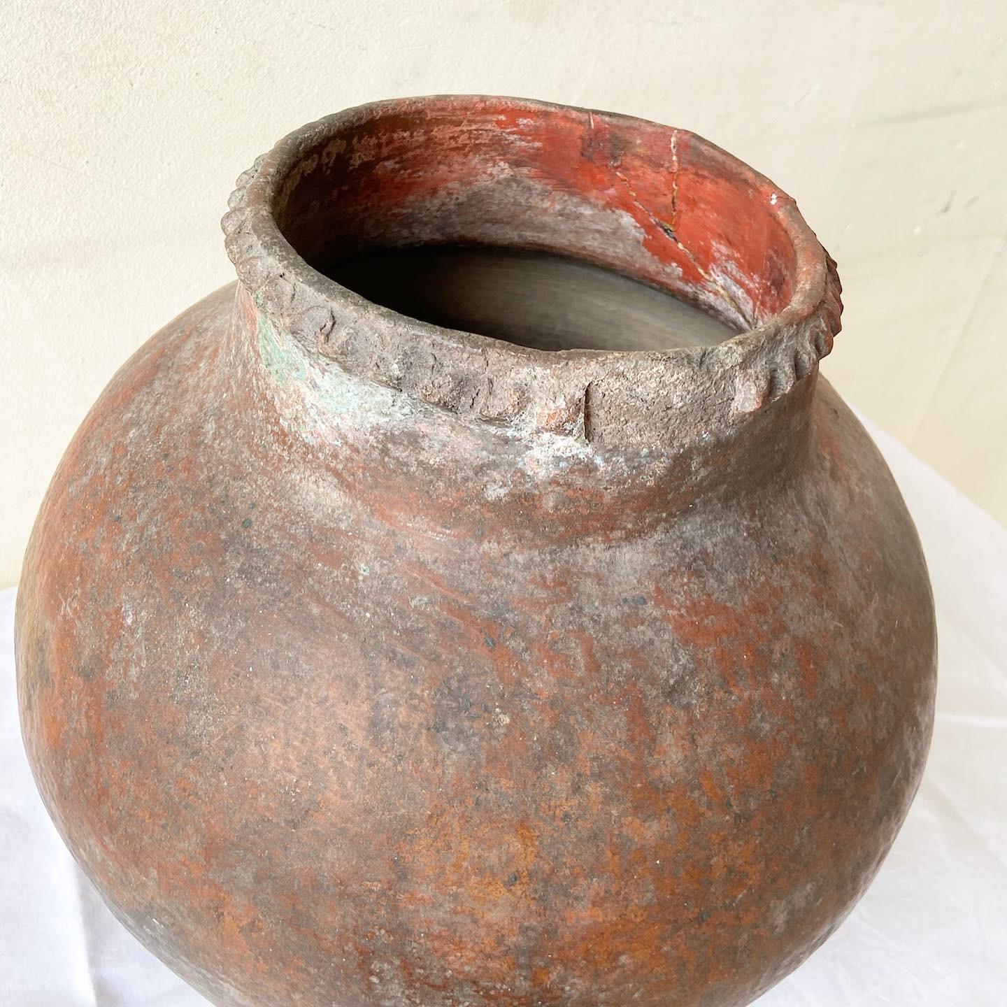 20th Century Vintage Colombian Clay Water Jug / Container For Sale