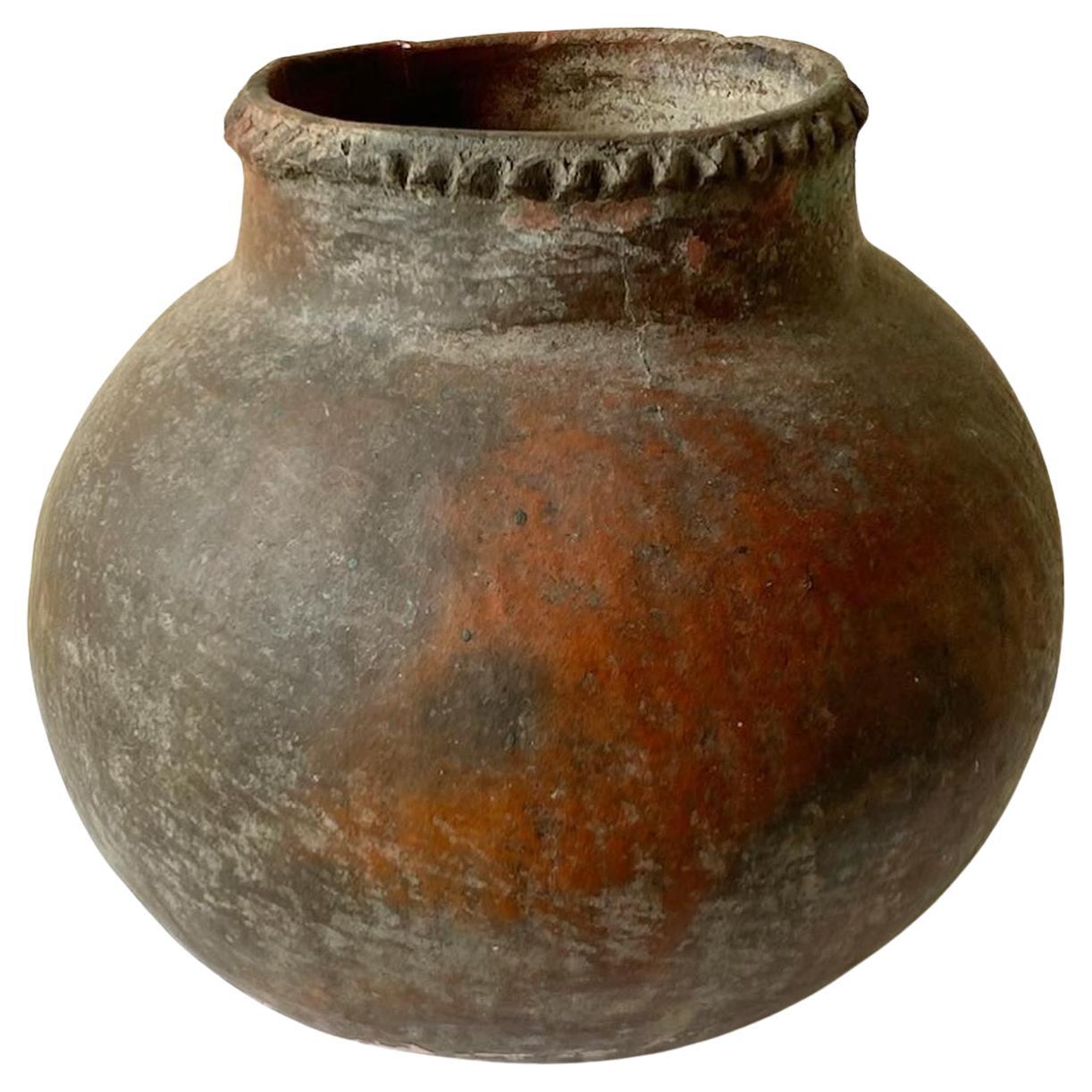 Vintage Colombian Clay Water Jug / Container For Sale