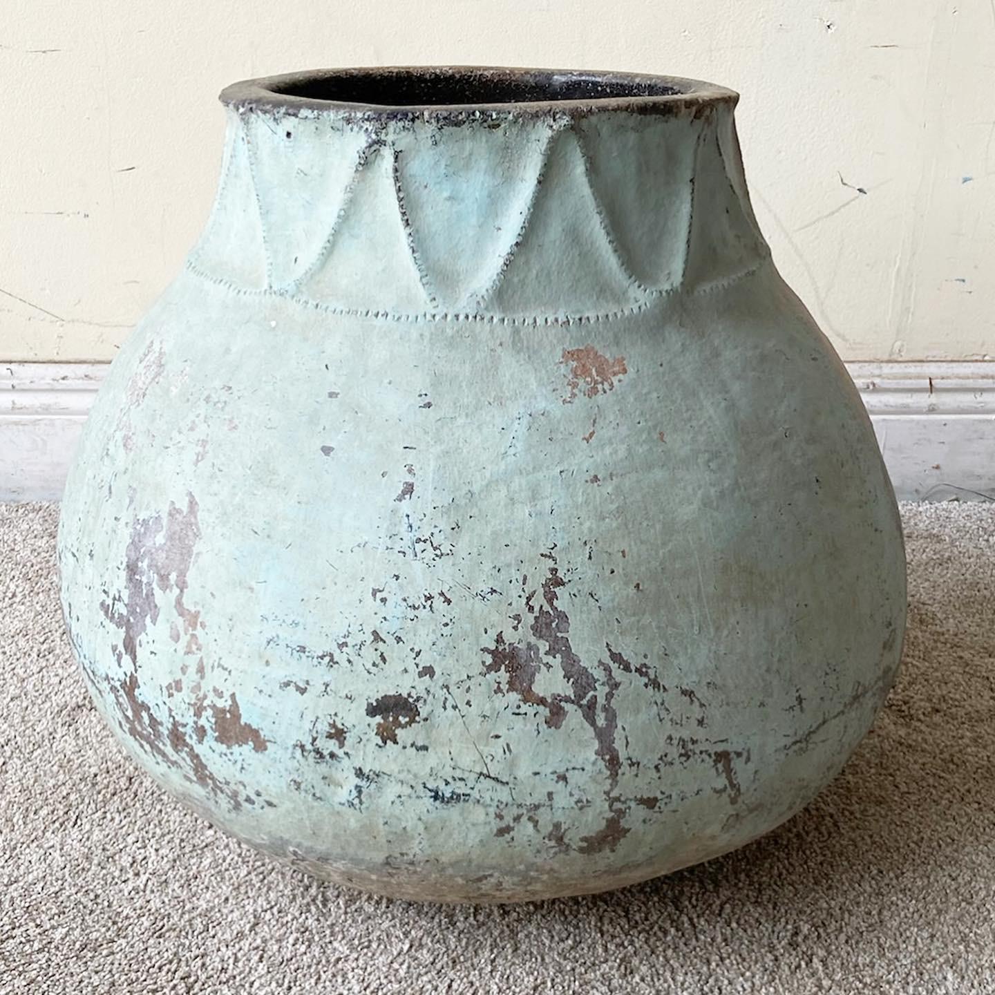 20th Century Vintage Colombian Hand Made Clay Water Jug / Container For Sale
