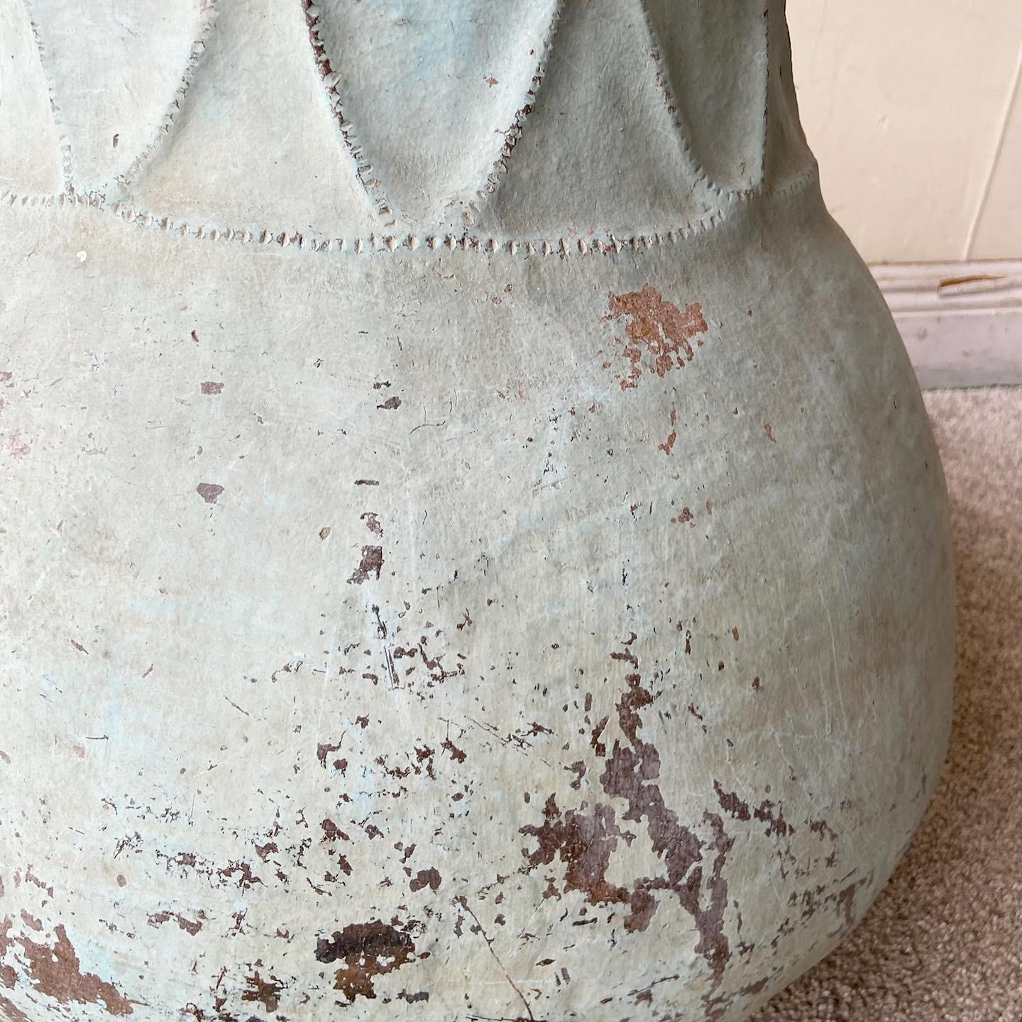 Vintage Colombian Hand Made Clay Water Jug / Container For Sale 1