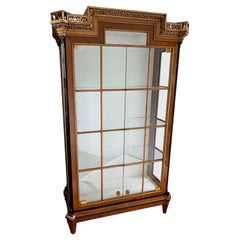 Vintage Colombo Mobli Italian Biedermeier Style Vitrine Cabinet