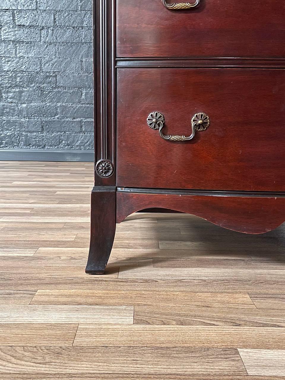 Vintage Colonial Revival Highboy Dresser by Huntley Furniture For Sale 2