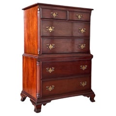 Vintage Colonial Revival Highboy Dresser by Kling Furniture