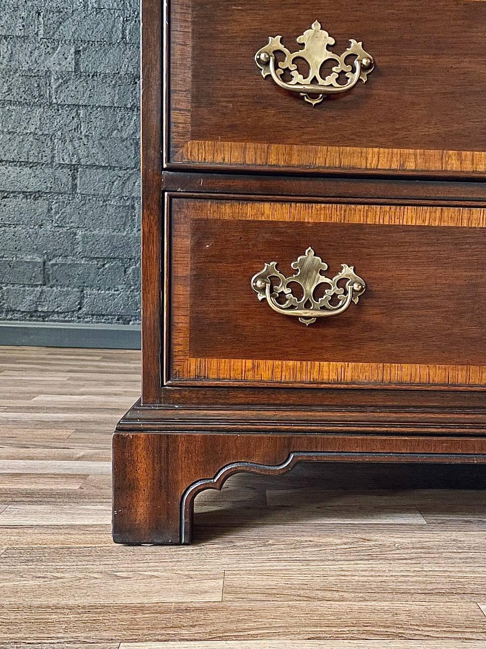 Vintage Colonial Revival Style Mahogany Highboy Dresser by Drexel 2
