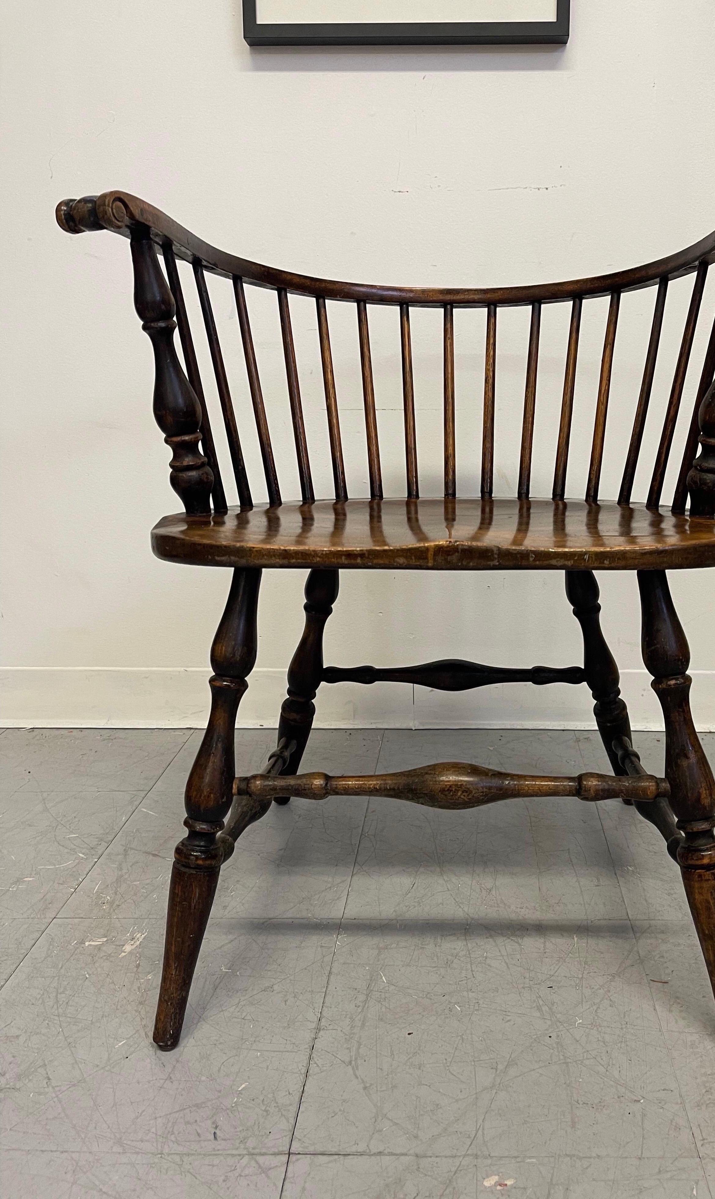 American Colonial Vintage Colonial Style Pub Chair For Sale