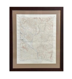 Vintage "Colorado, Crested Butte Sheet" USGS Topographical Map, 20th Century