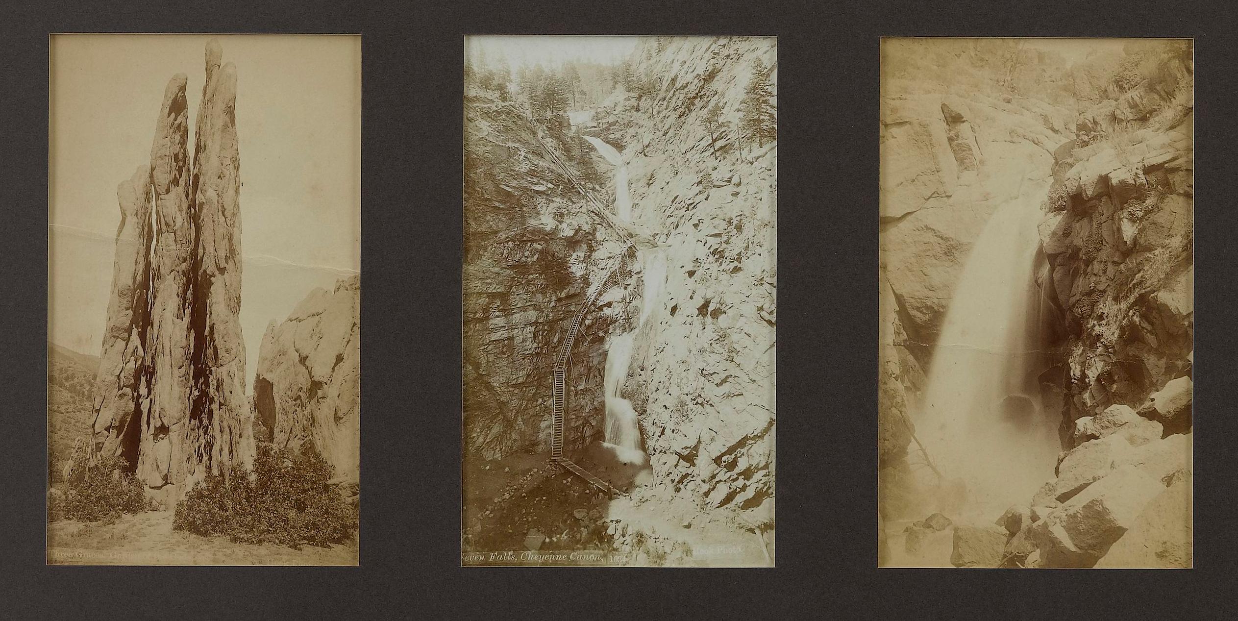 American Vintage Colorado Springs Postcards by Hook Photo, 1890