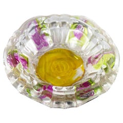 Vintage Colored Glass Ashtray, 1970s