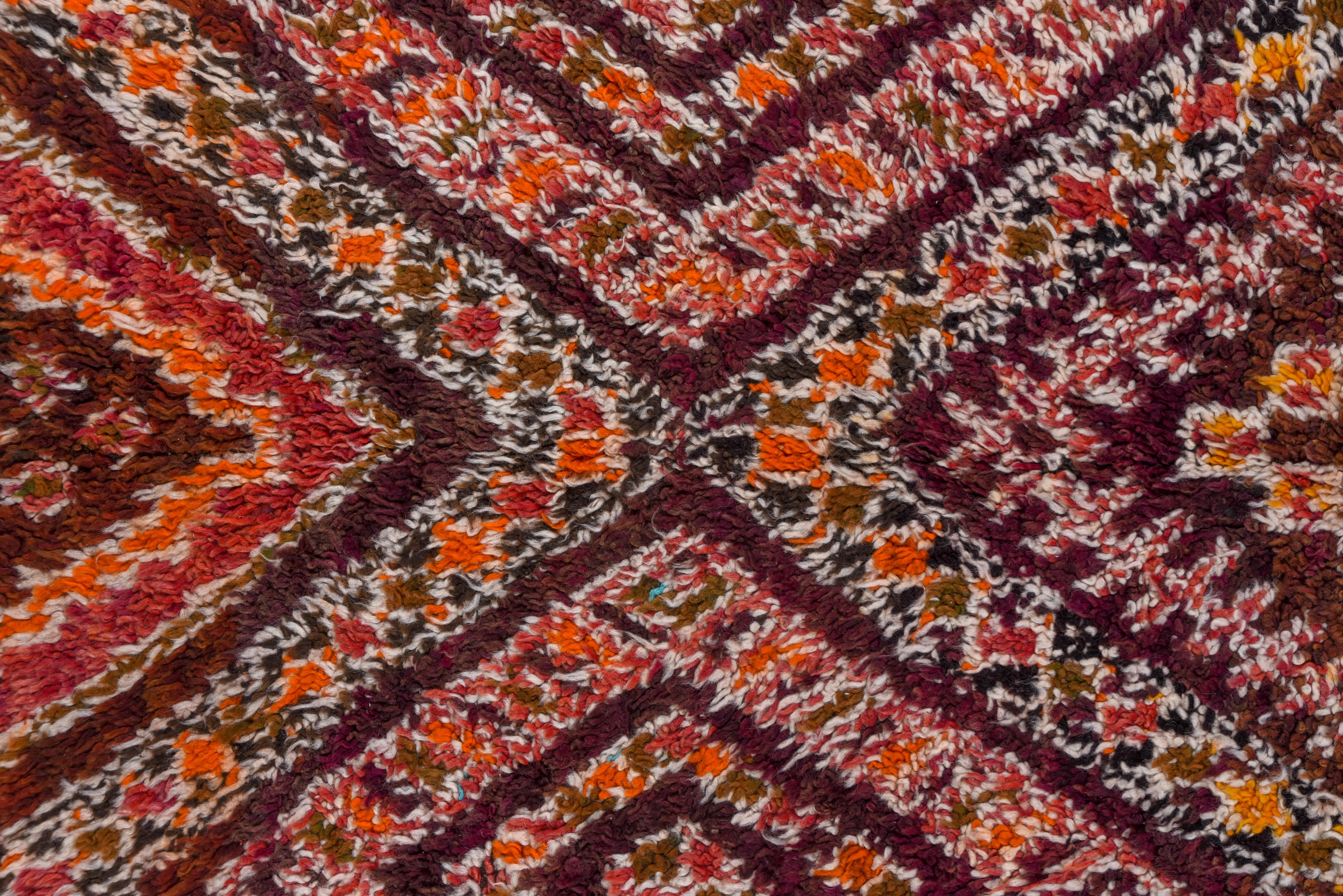Mid-20th Century Vintage Colorful Moroccan Berber Gallery Rug For Sale