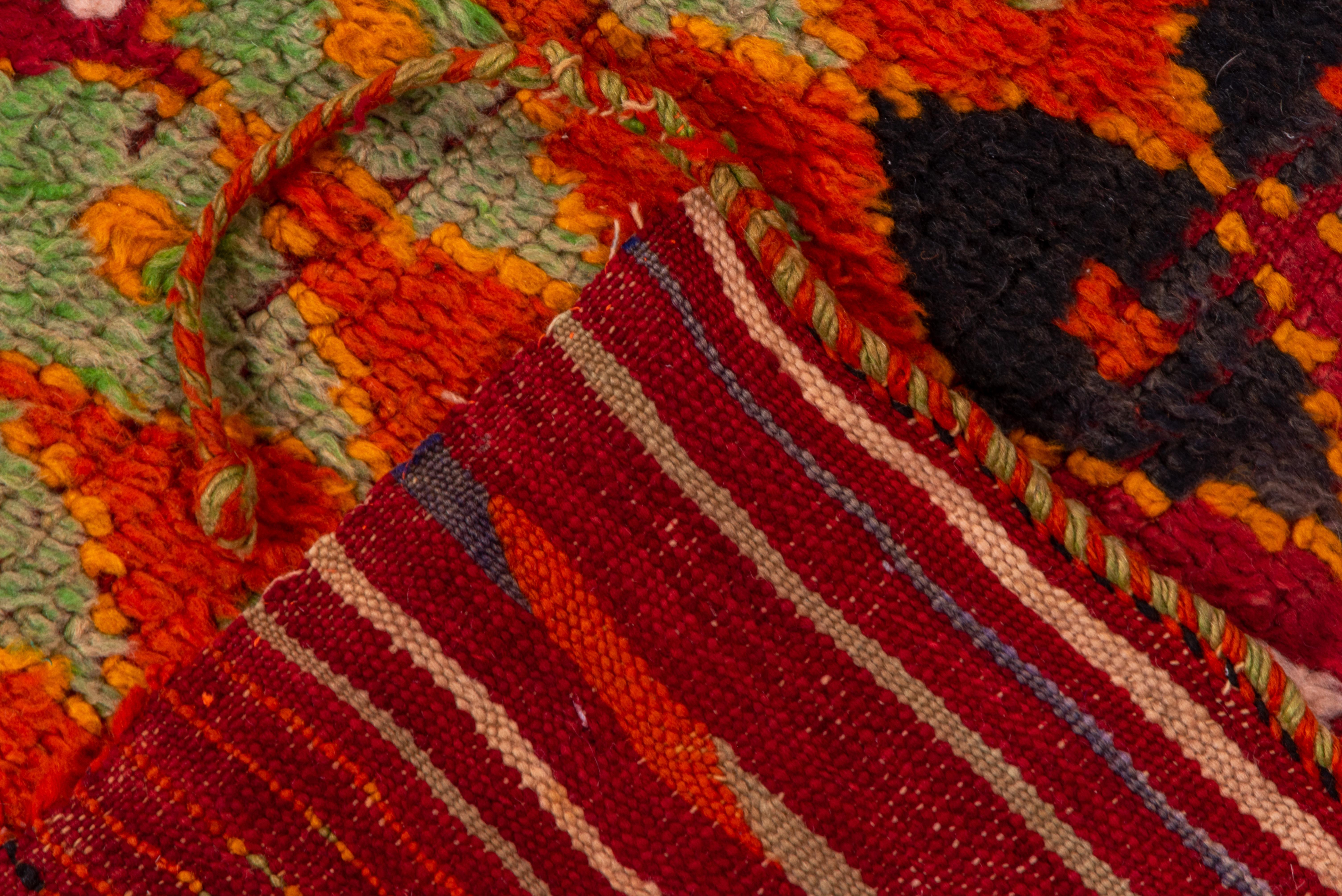 Tribal Vintage Colorful Moroccan Carpet For Sale