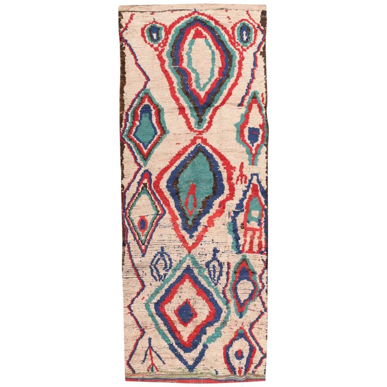 MidCentury Moroccan Rug at 1stDibs