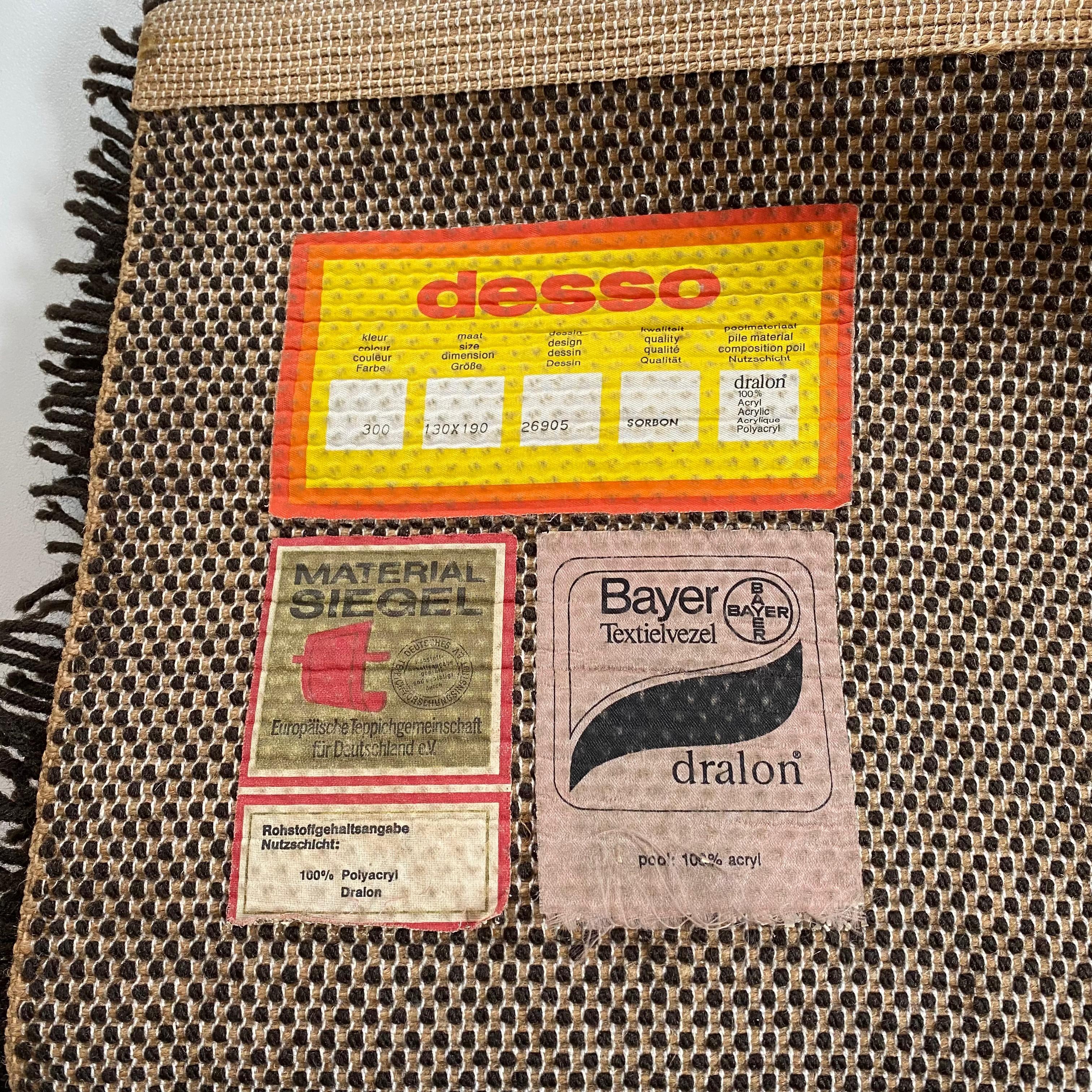 Vintage-Teppich im Panton-Stil mit bunten Streifen von Desso, Niederlande, 1970 (Niederländisch) im Angebot