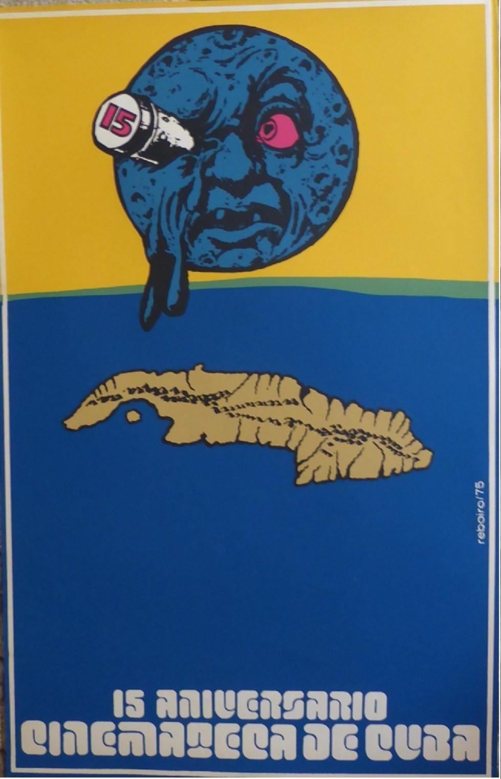 Vintage Colorful Trio Documentary-Film Posters by Reboiro Cuba 1970s In Good Condition In Miami, FL