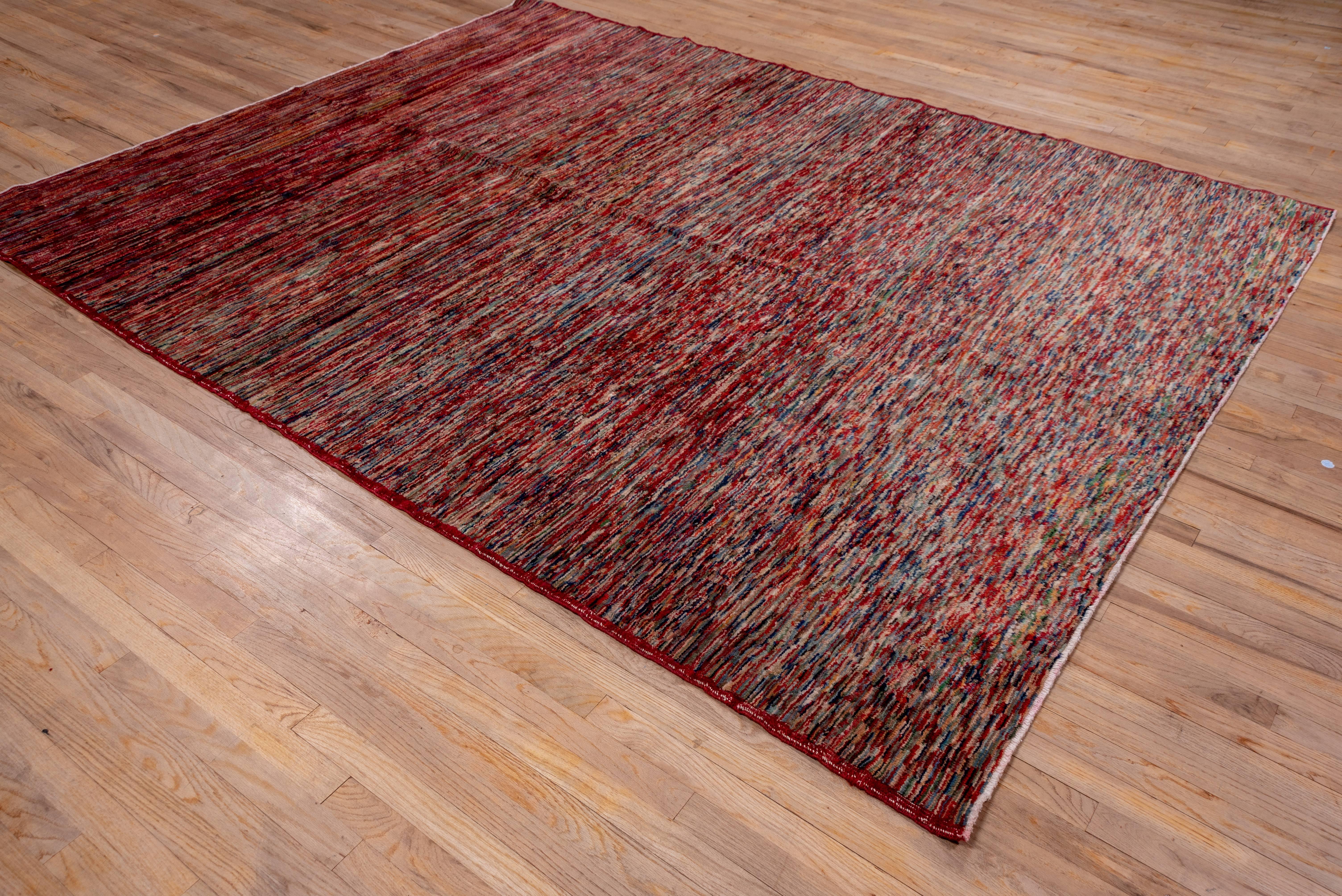 Vintage Colorful Turkish Sparta Carpet 3
