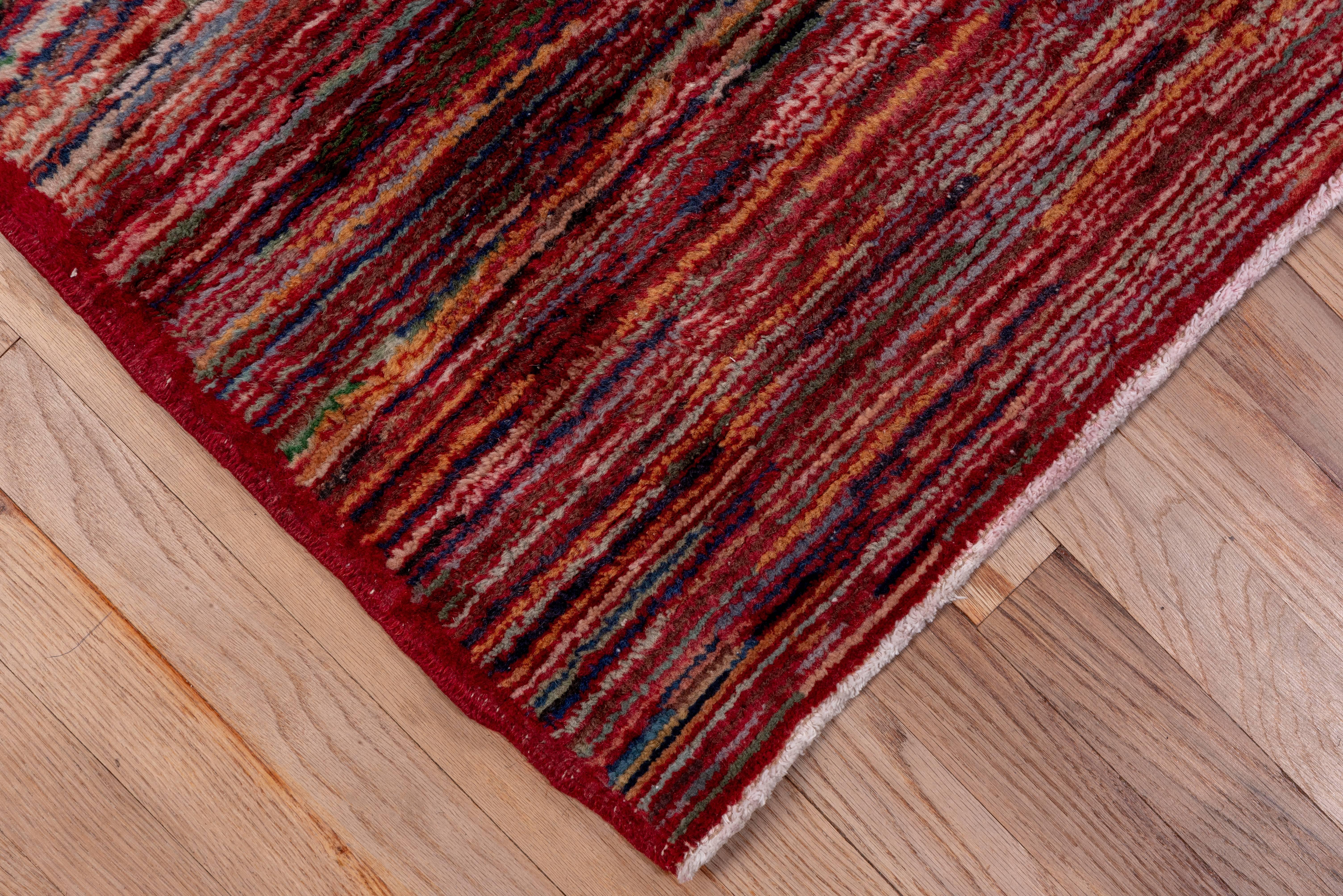 Vintage Colorful Turkish Sparta Carpet 1