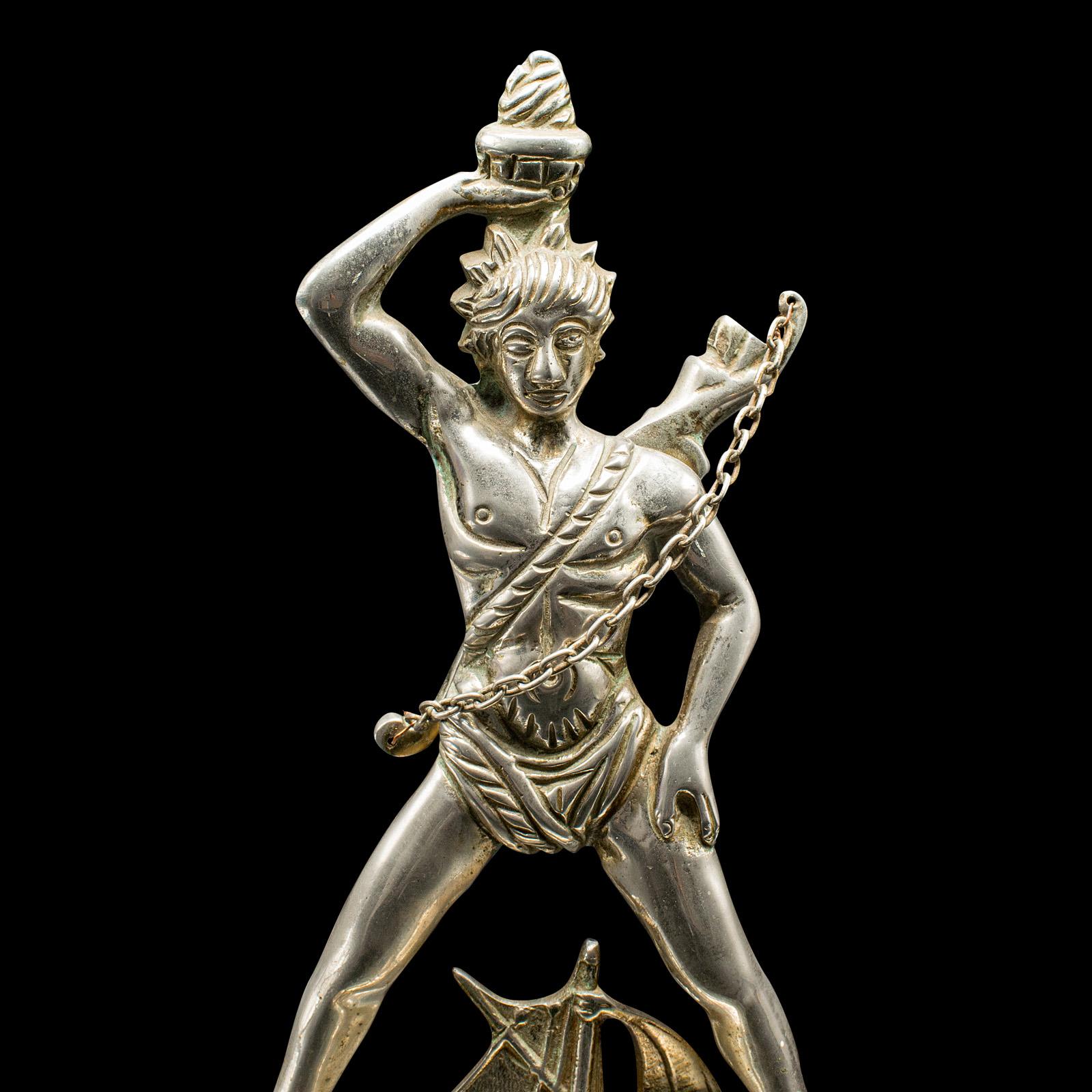 Statua d'epoca del Colosso di Rhode, greco, antica figura marittima, Art of Vintage in vendita 1