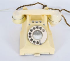 Vintage colour bakelite rotary model 328L telephone 1952 Mid 20th Century