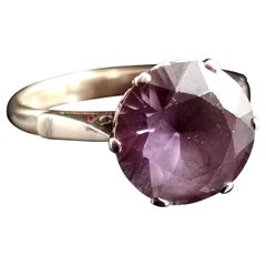 Vintage Colour Change Sapphire Cocktail Ring, 9 Karat Yellow Gold