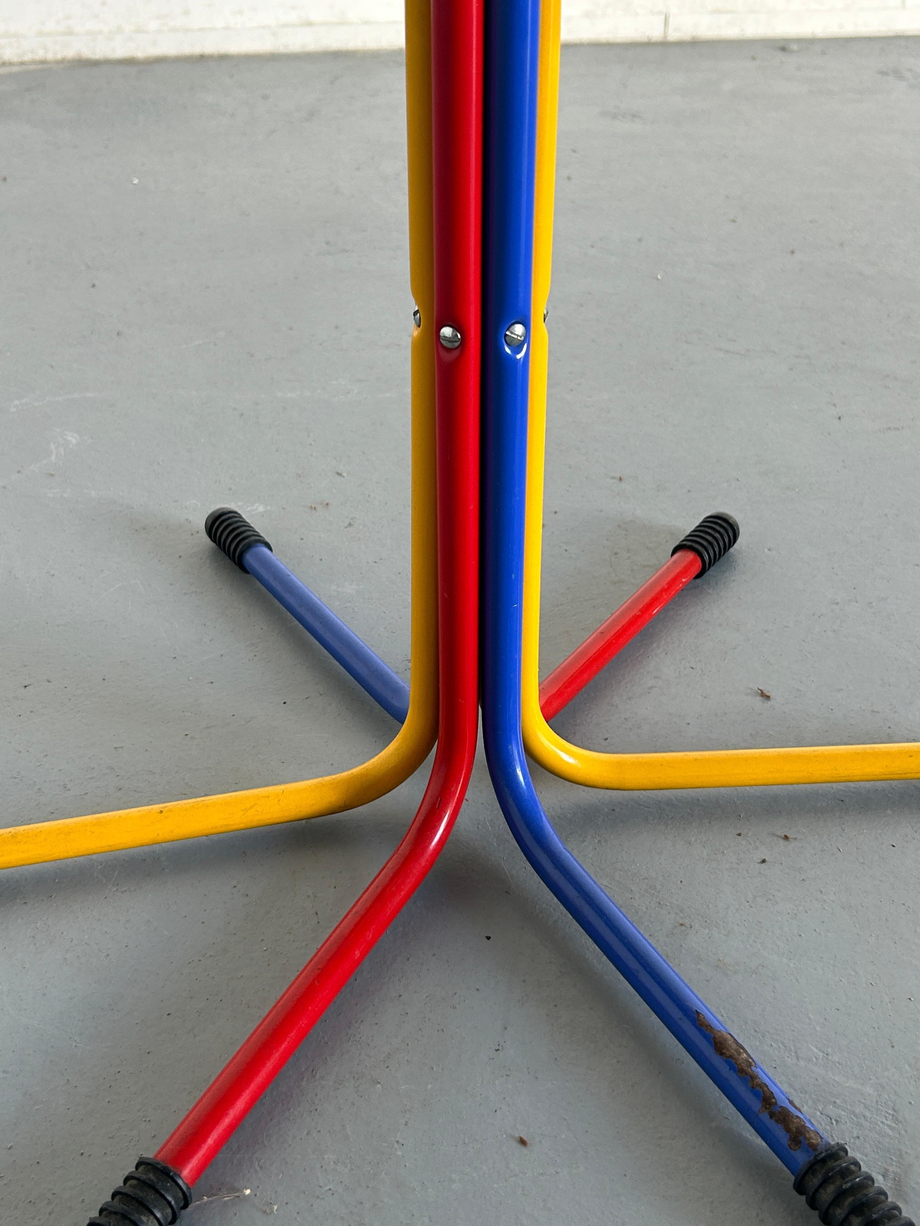 Swedish Vintage Colourful Bent Metal RIGG Coat Stand by Tord Bjorklund for Ikea, 1987
