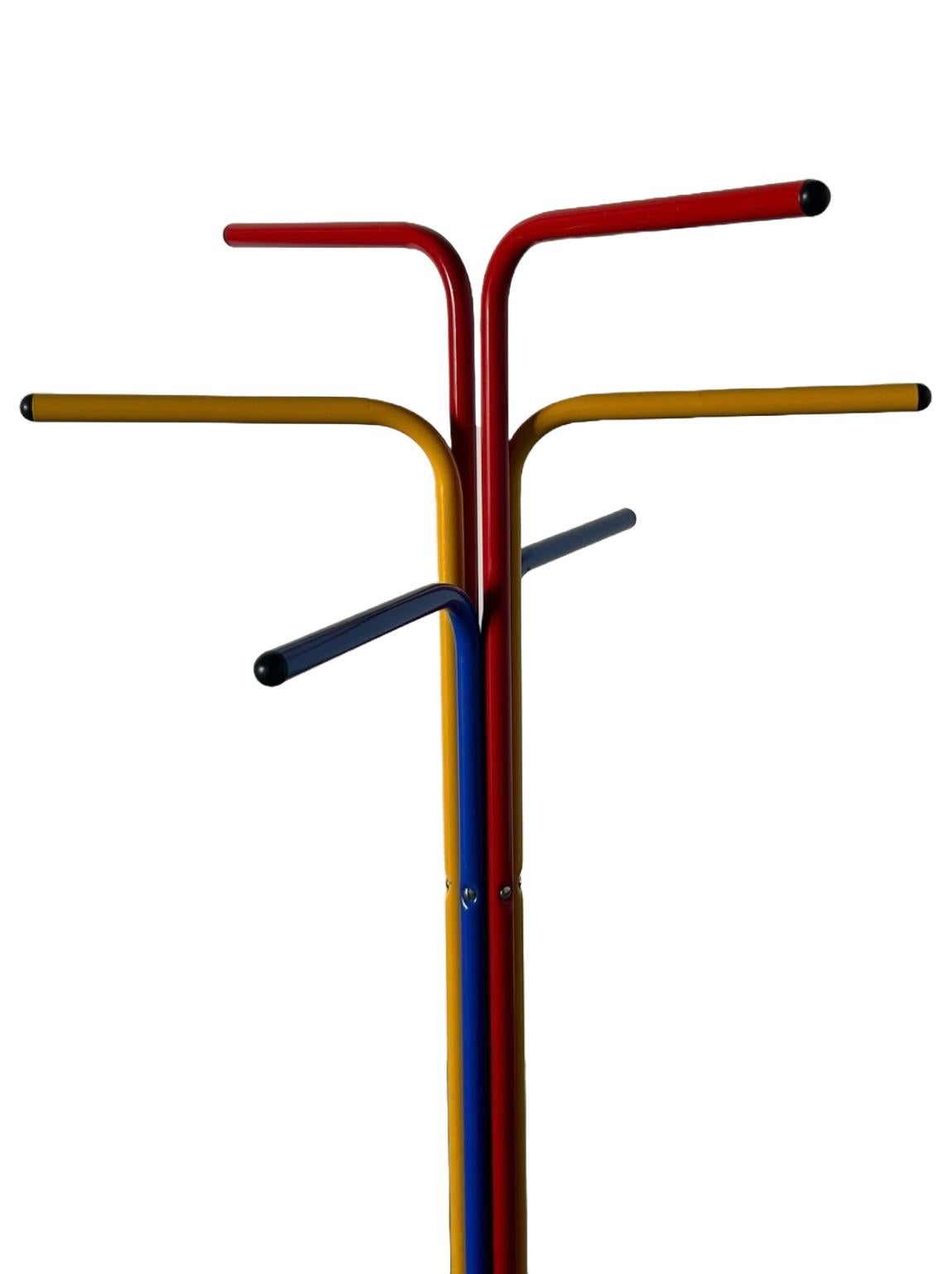 Vintage Colourful Bent Metal RIGG Coat Stand by Tord Bjorklund for Ikea, 1987 For Sale 1