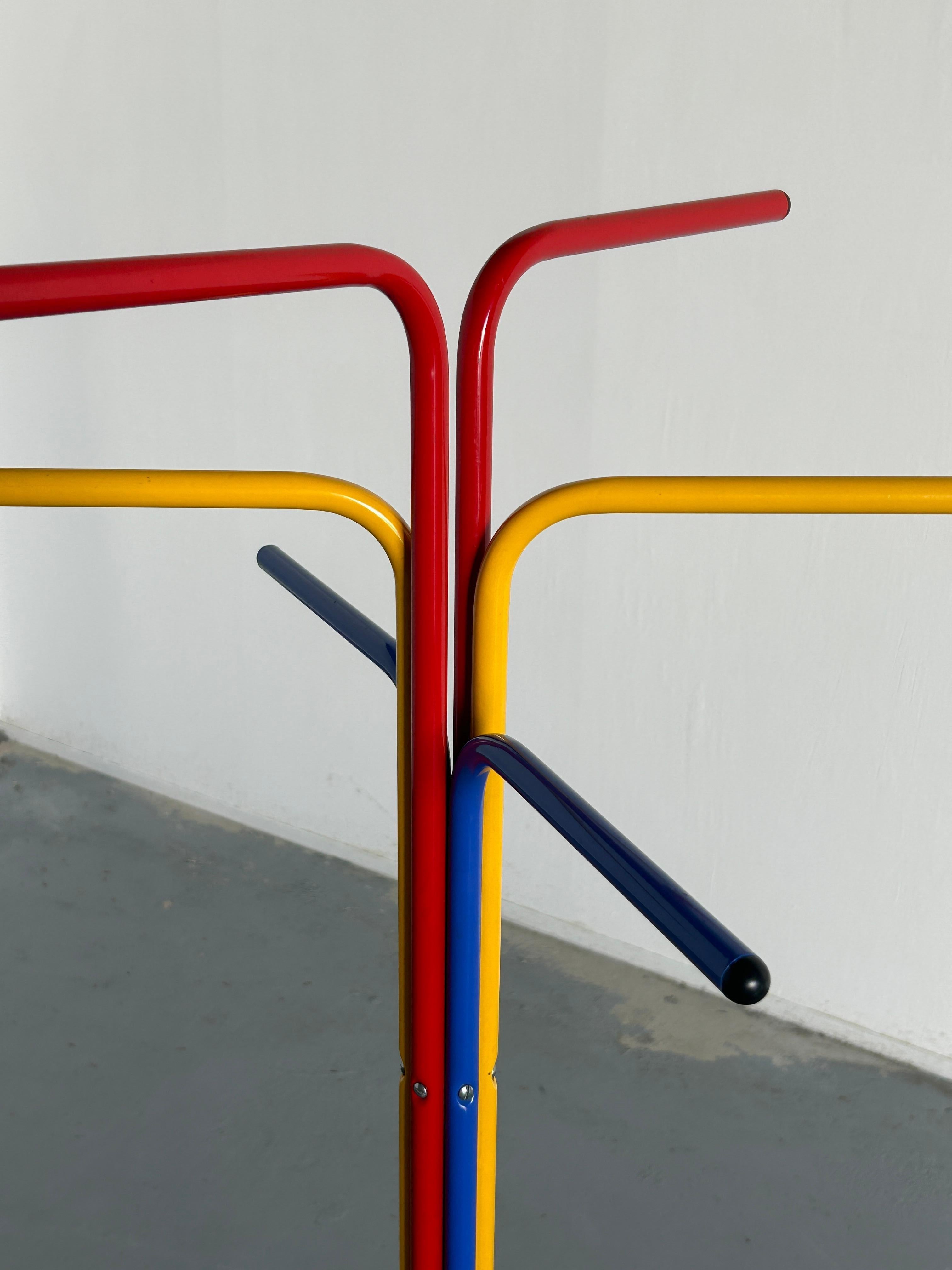 Vintage Colourful Bent Metal RIGG Coat Stand by Tord Bjorklund for Ikea, 1987 In Good Condition In Zagreb, HR