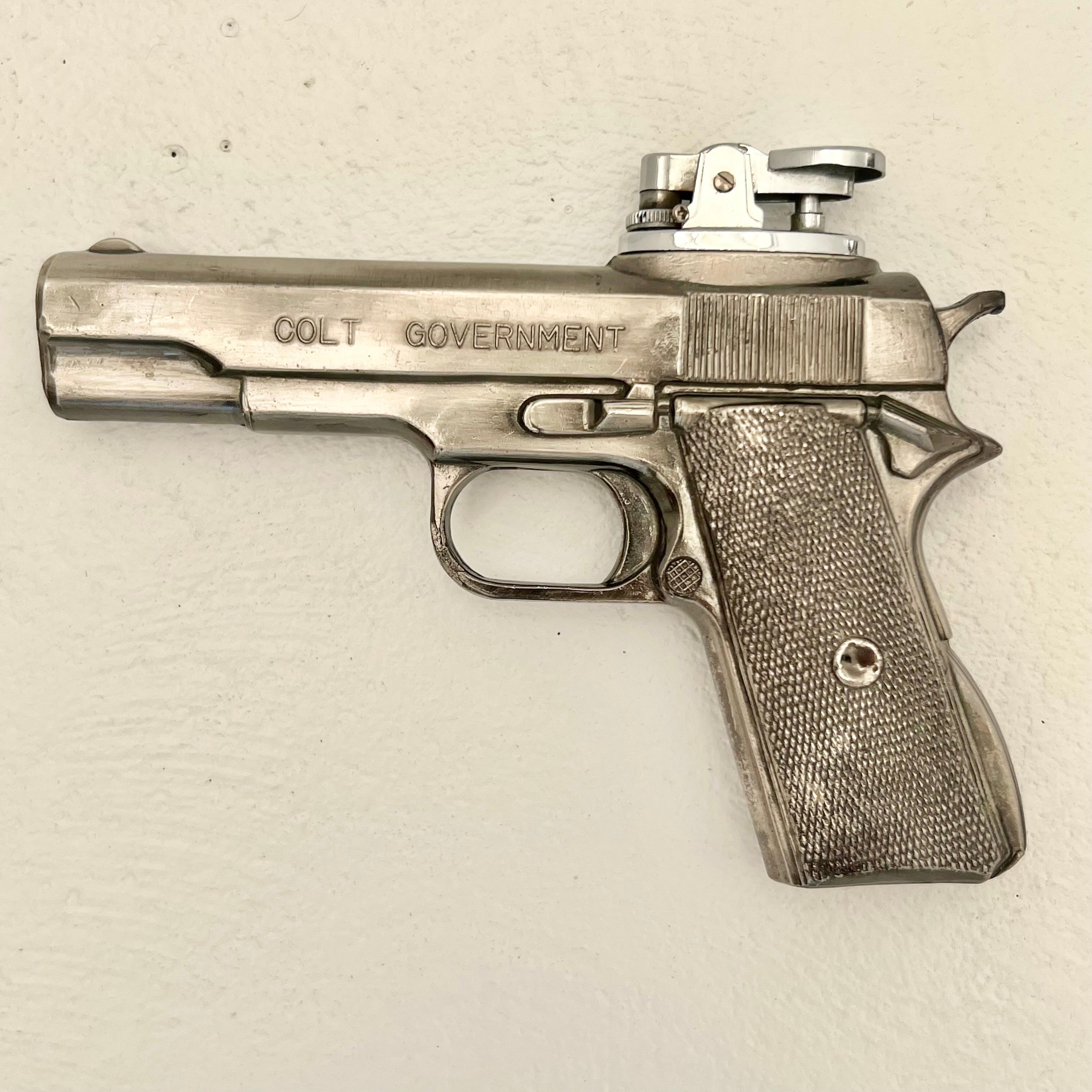 Vintage Colt Government Handgun Lighter, 1980s Japan For Sale 1