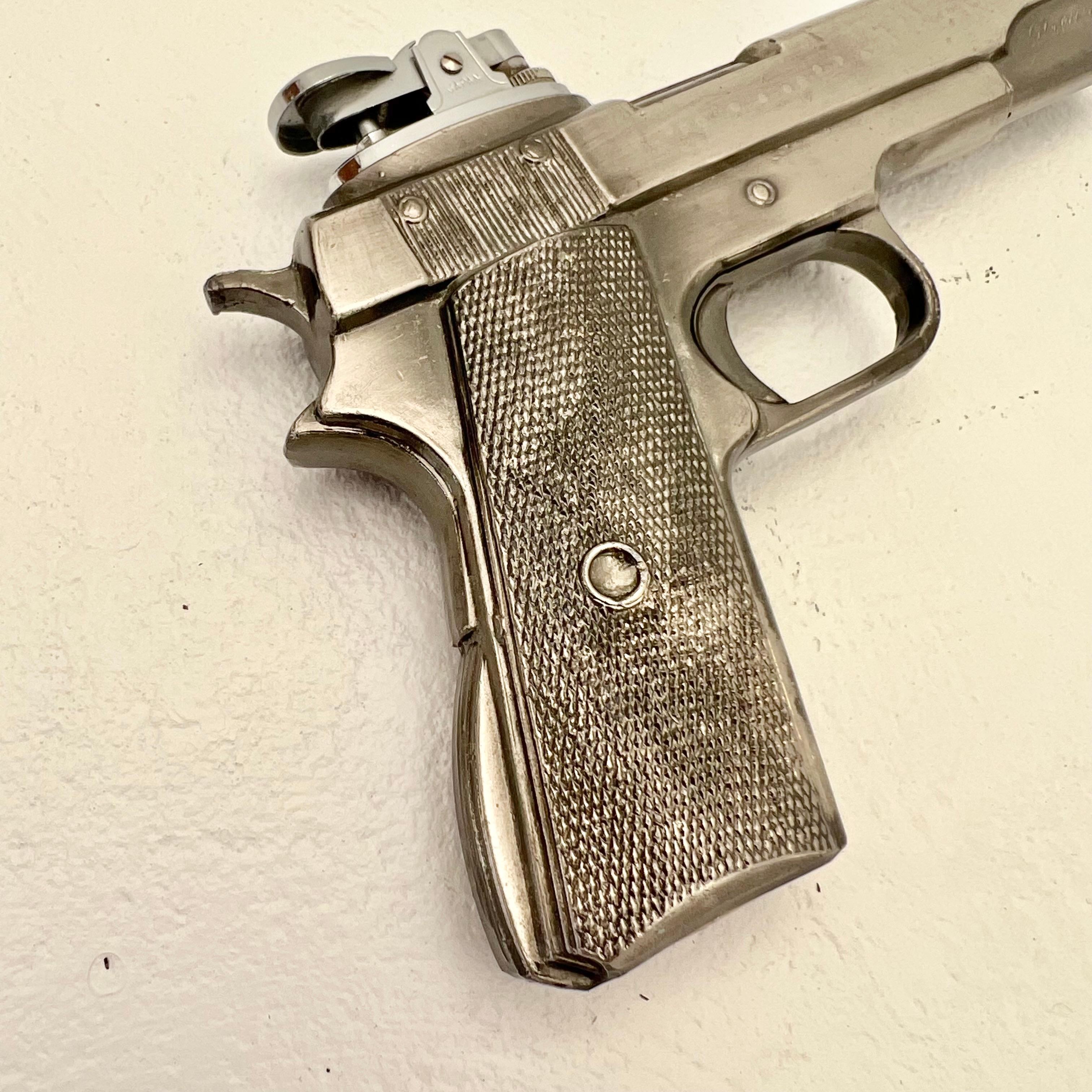 Metal Vintage Colt Government Handgun Lighter, 1980s Japan For Sale