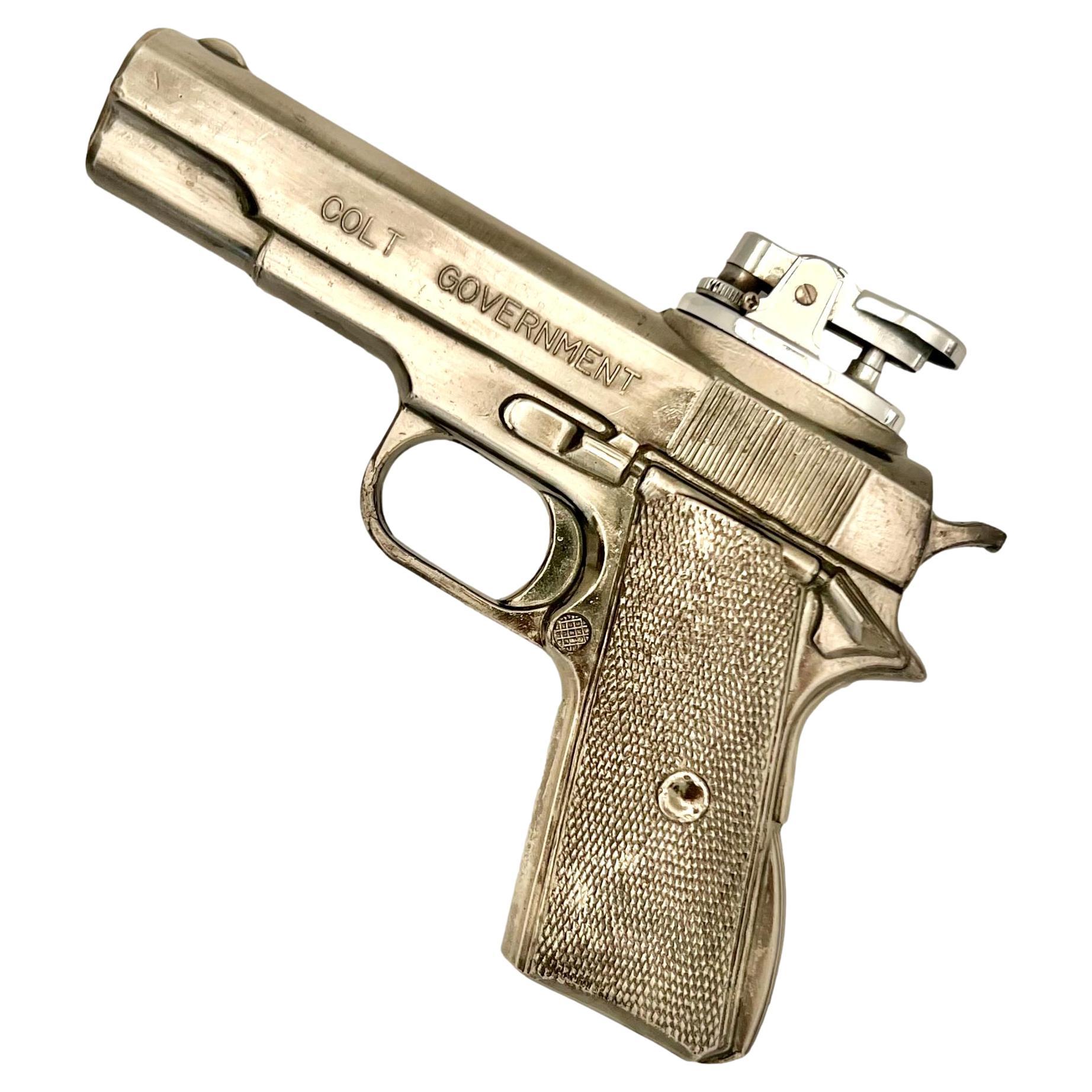 Vintage Colt Government Handgun Lighter, 1980s Japan For Sale
