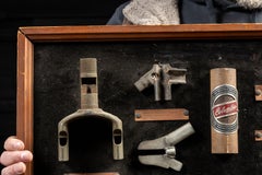 Vintage Columbia Bikes Framed Parts Display