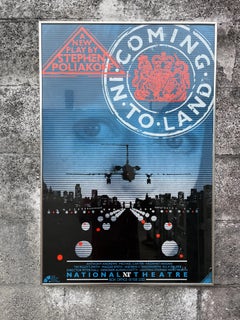 Vintage "Coming In To Land" Original Promotional Poster Signed By Maggie Smith