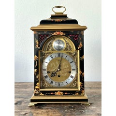 Vintage Comitti of London Floral Mantle Clock