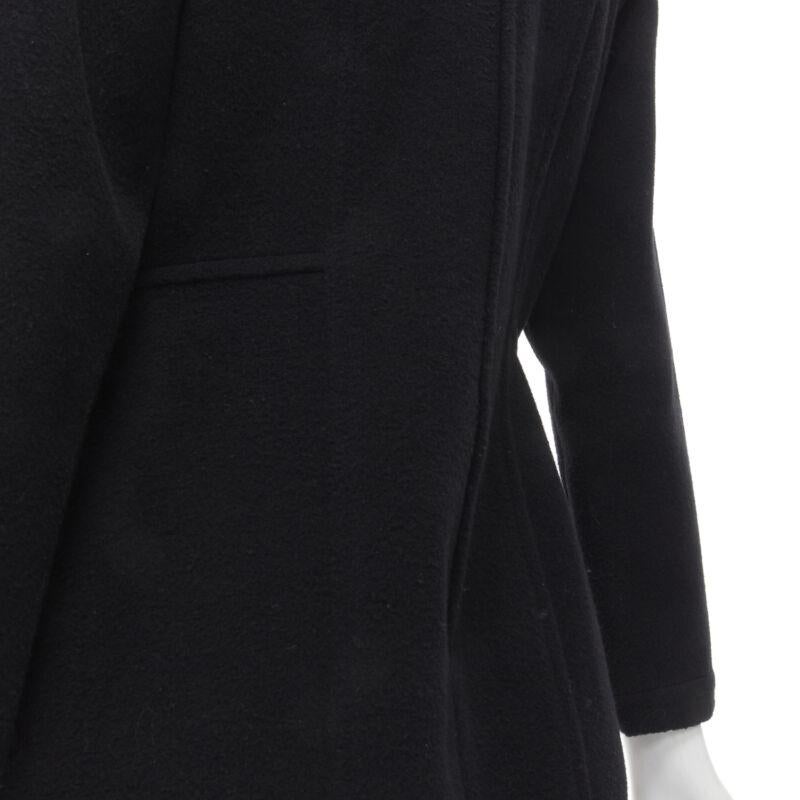 COMME DES GARCONS vintage anni '80, tubino asimmetrico in lana nera con pannelli M. in vendita 3