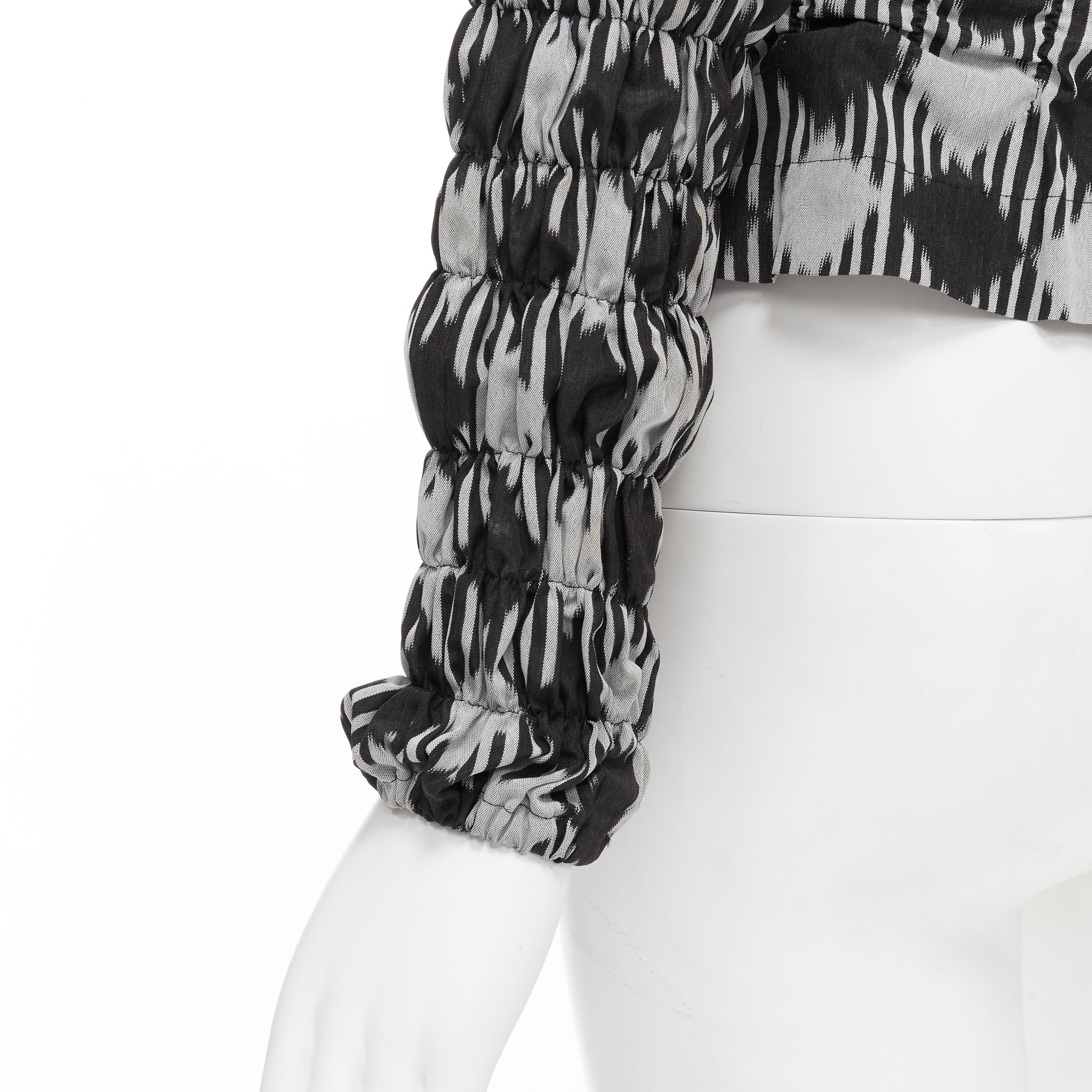 vintage COMME DES GARCONS 1989 grey black houndstooth bundle blazer M 5