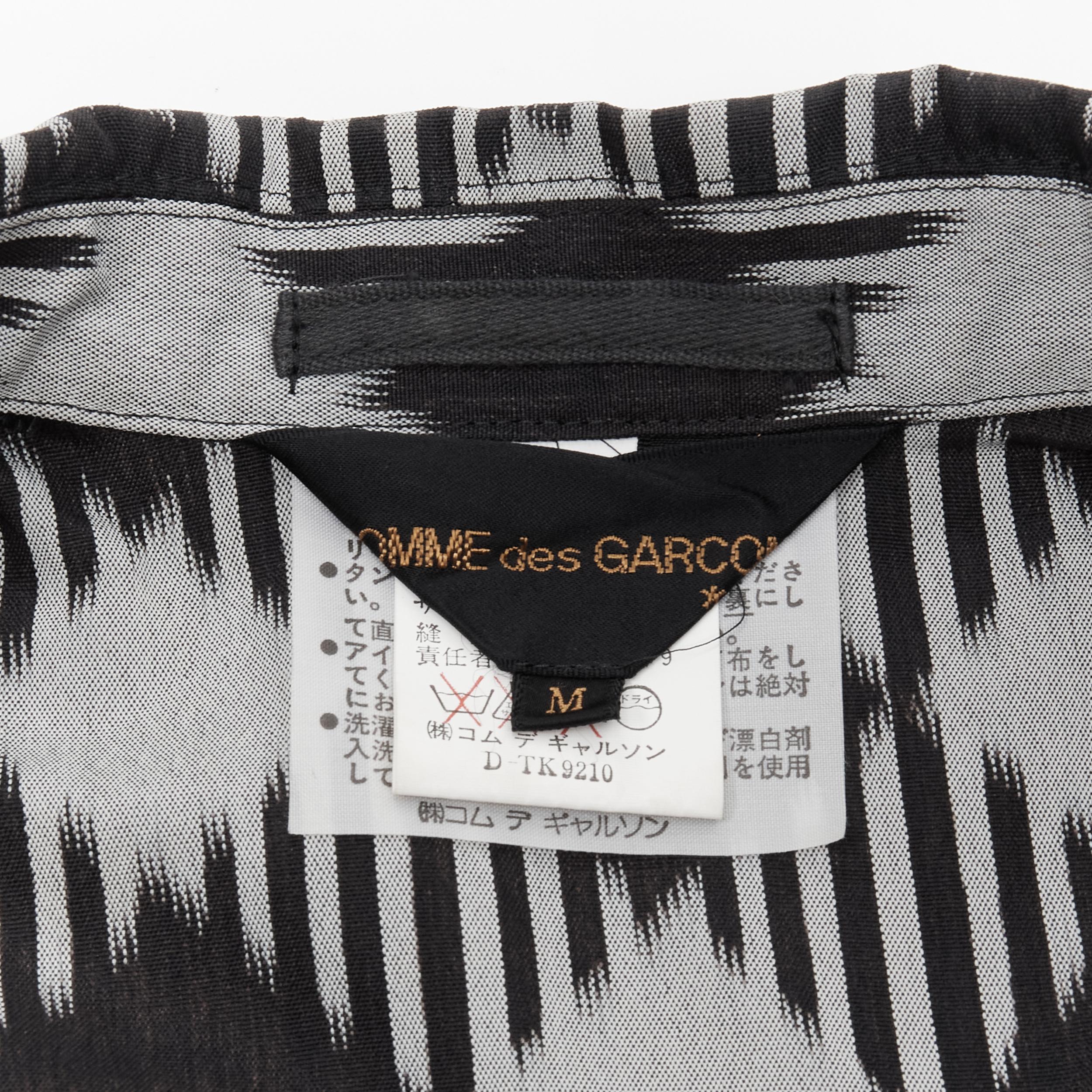 vintage COMME DES GARCONS 1989 grey black houndstooth bundle blazer M 7