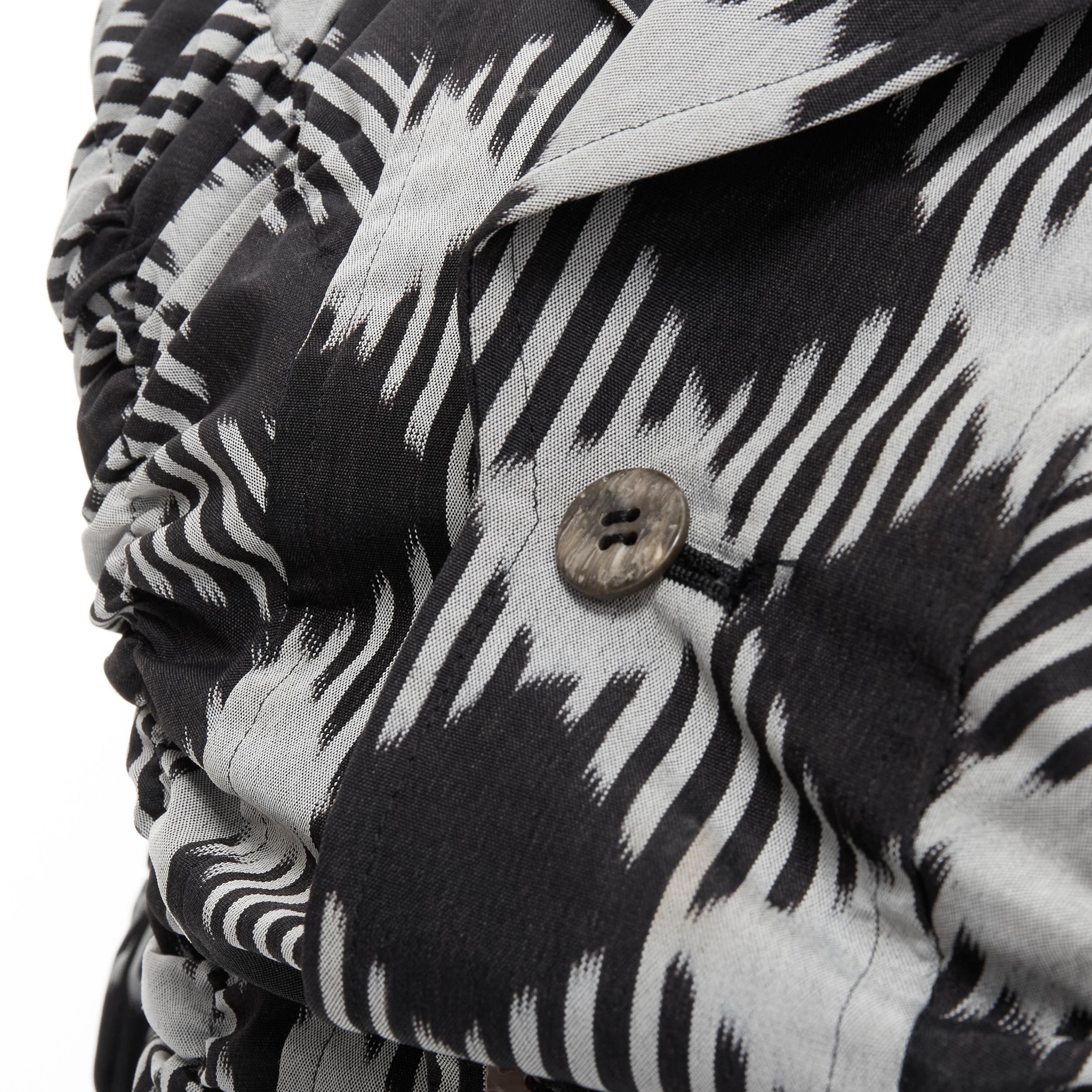 vintage COMME DES GARCONS 1989 grey black houndstooth bundle blazer M 2