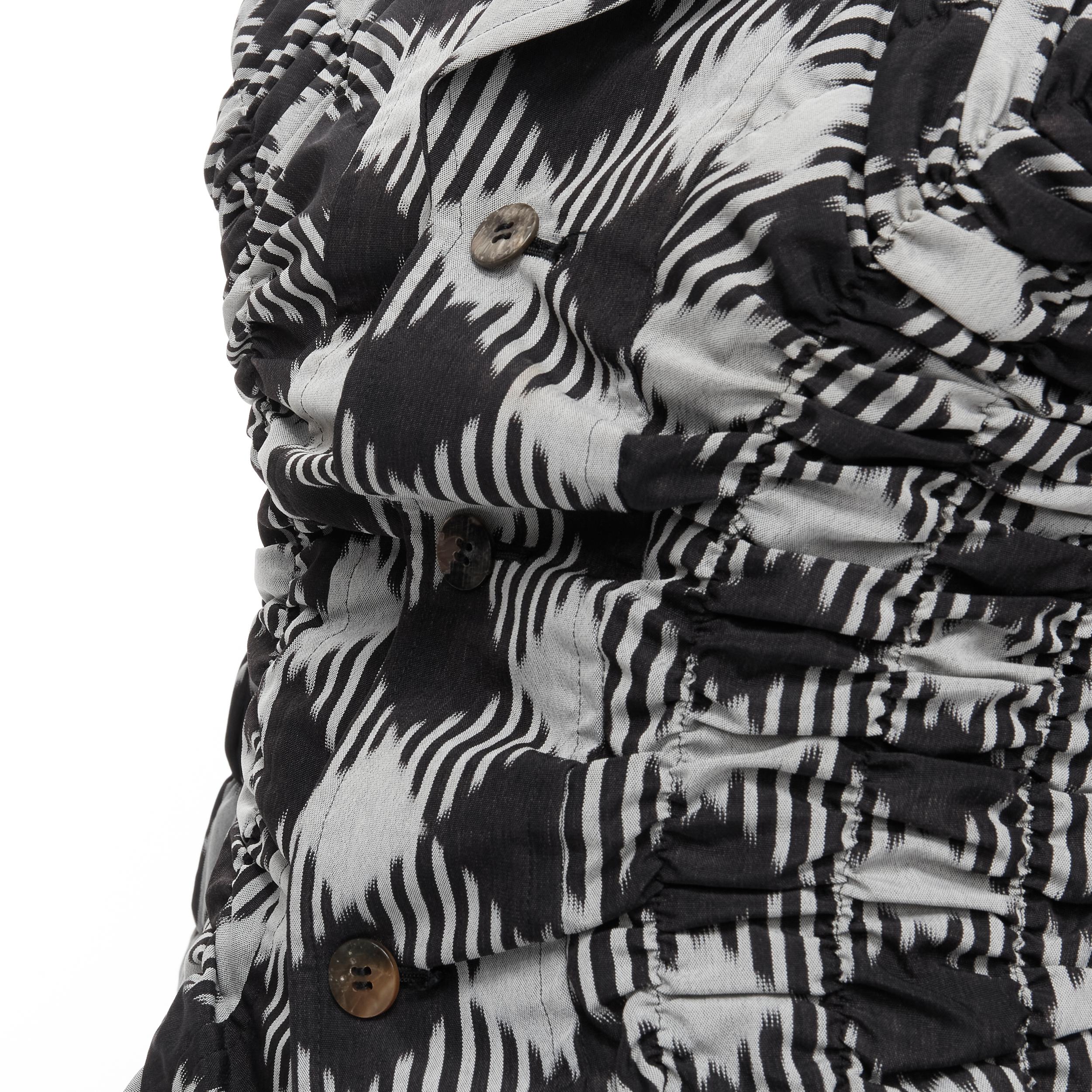 vintage COMME DES GARCONS 1989 grey black houndstooth bundle blazer M 3