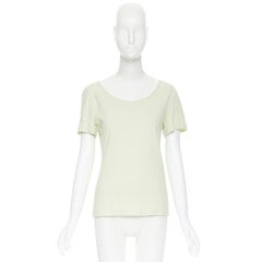 vintage COMME DES GARCONS 1990 mint green double layered long sleeve top M